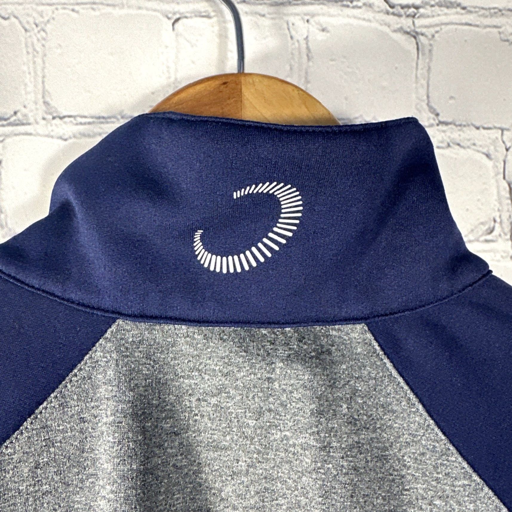 Vintage Zero Restriction Z425 Pullover Mens M Navy Gray Quarter Zip Performance Size US M / EU 48-50 / 2 - 5 Thumbnail
