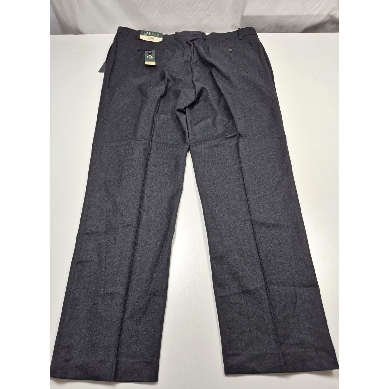 Ralph Lauren Lauren Ralph Lauren Dress Pants Mens 44 Waist 44x34 Gray Wool Straight Zip Front Pockets Vintage No Size US 44 / EU 60 - 7 Thumbnail