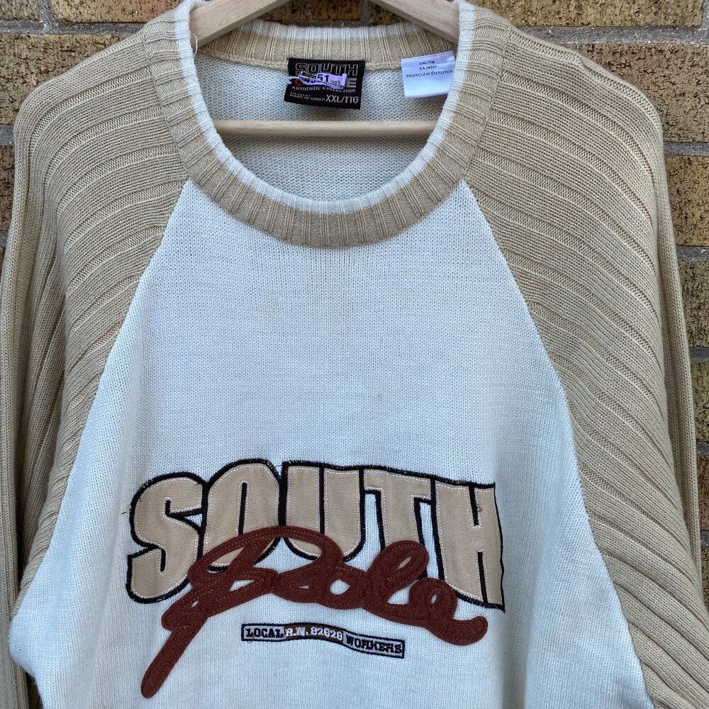 Southpole × Vintage Vintage 90s Y2K South Pole Jeans Sweater Knitwear Long Slee Size US XXL / EU 58 / 5 - 3 Thumbnail