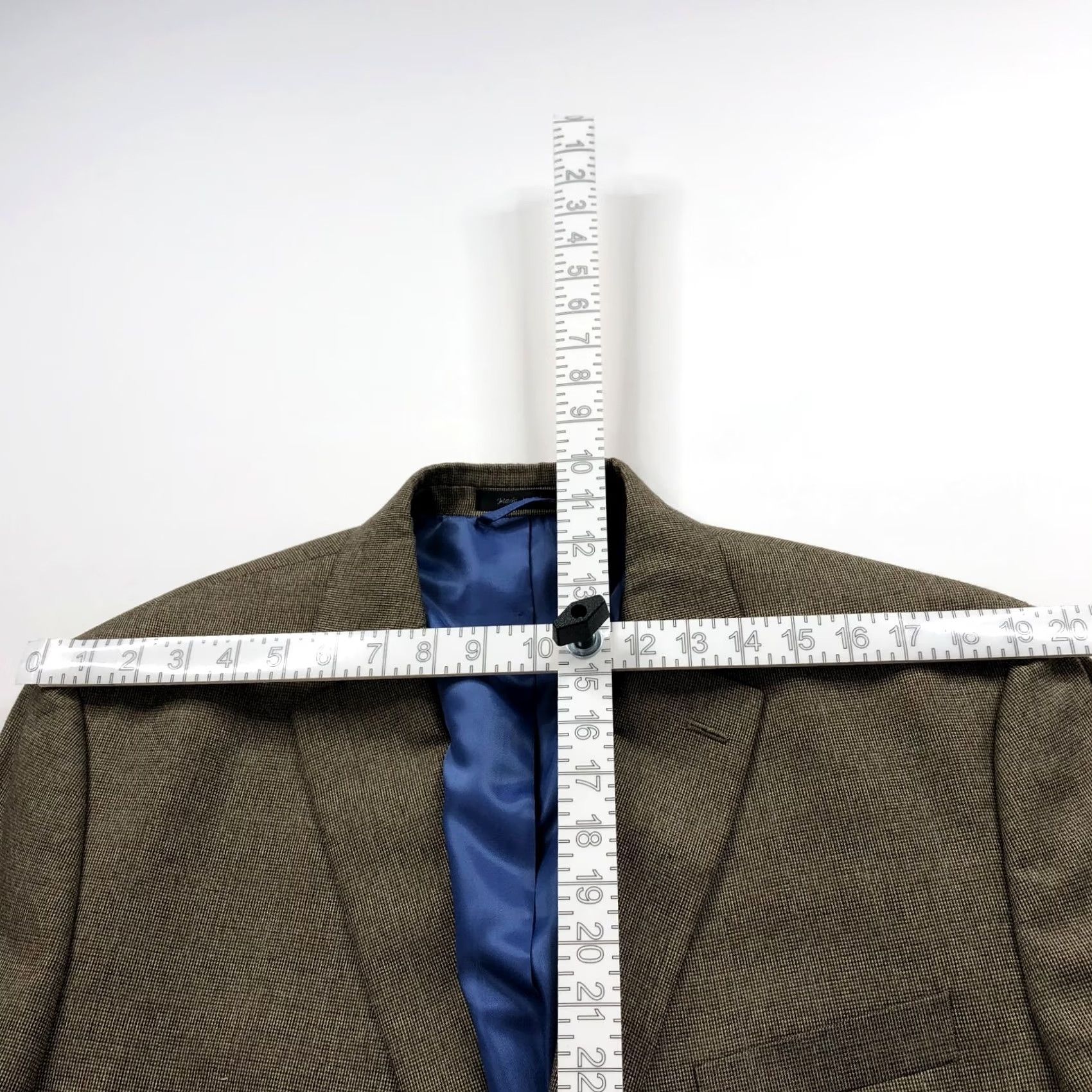 Chaps Chaps Sport Coat Jacket One Piece Mens Regular 46R Brown Nail Pattern Geometric Designer Wedding Sports Mint Pattern Brown Blue MINT Size US S / EU 44-46 / 1 - 4 Thumbnail
