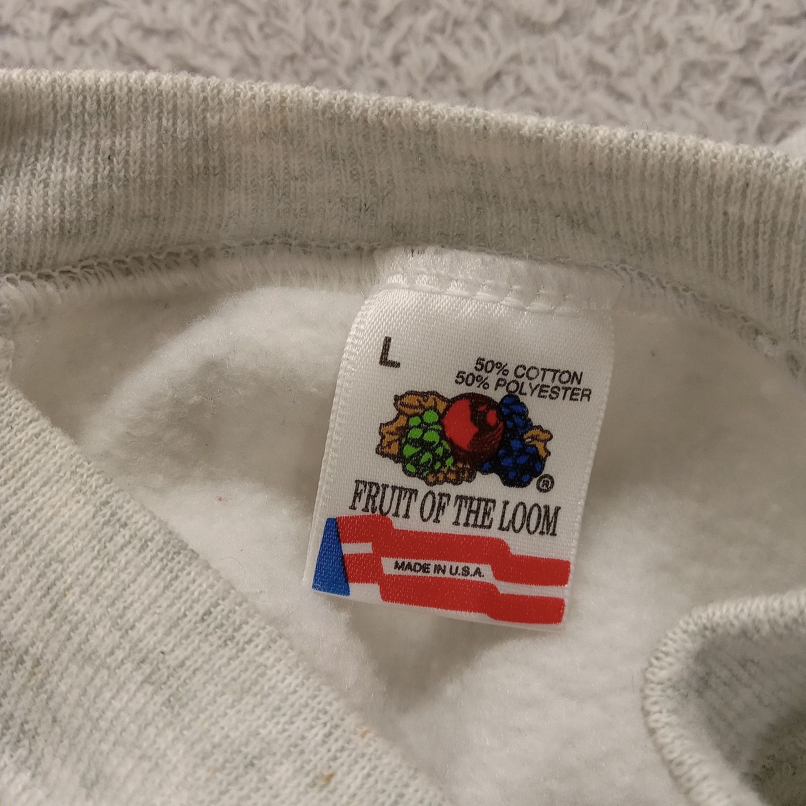 Fruit Of The Loom Vintage Fruit Of The Loom Sweatshirt L Men's Jamaican USA Size US L / EU 52-54 / 3 - 4 Thumbnail