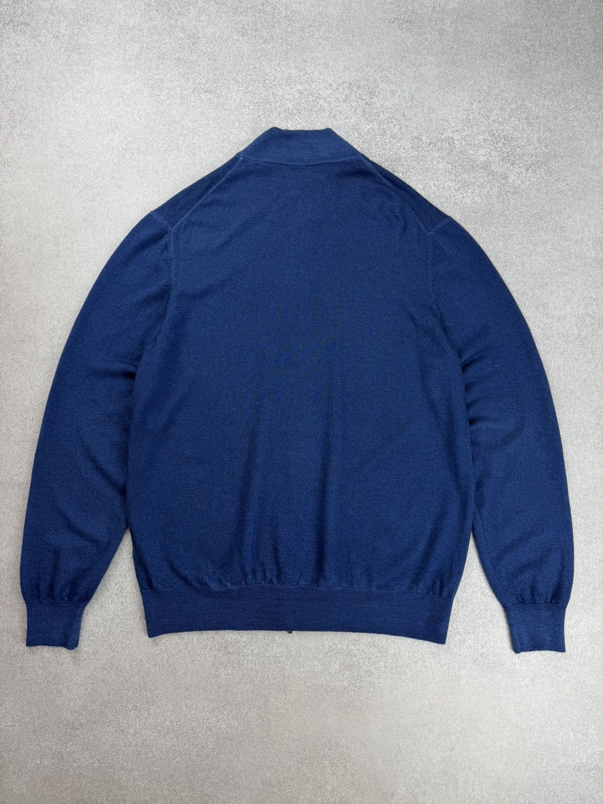 Gran Sasso Gran Sasso Zip Up Wool Knit Sweatr Size 54 Size US L / EU 52-54 / 3 - 11 Thumbnail