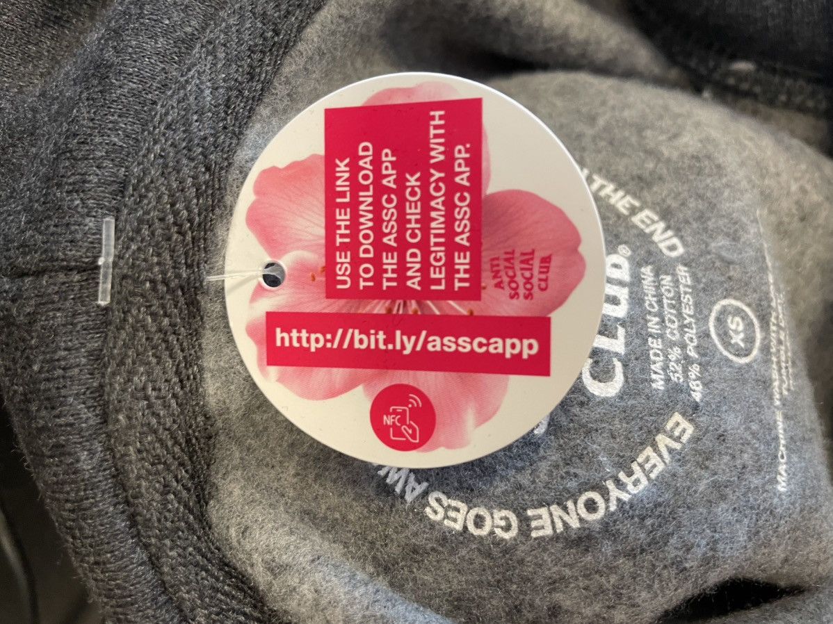 Anti Social Social Club ASSC Charcoal Hoodie Size US XS / EU 42 / 0 - 3 Thumbnail