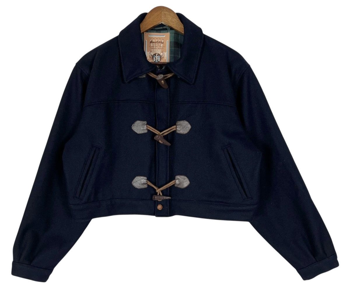 Japanese Brand × Vintage Vintage Anolitta Crop Duffle Jacket In Navy Size M / US 6-8 / IT 42-44 - 1 Thumbnail