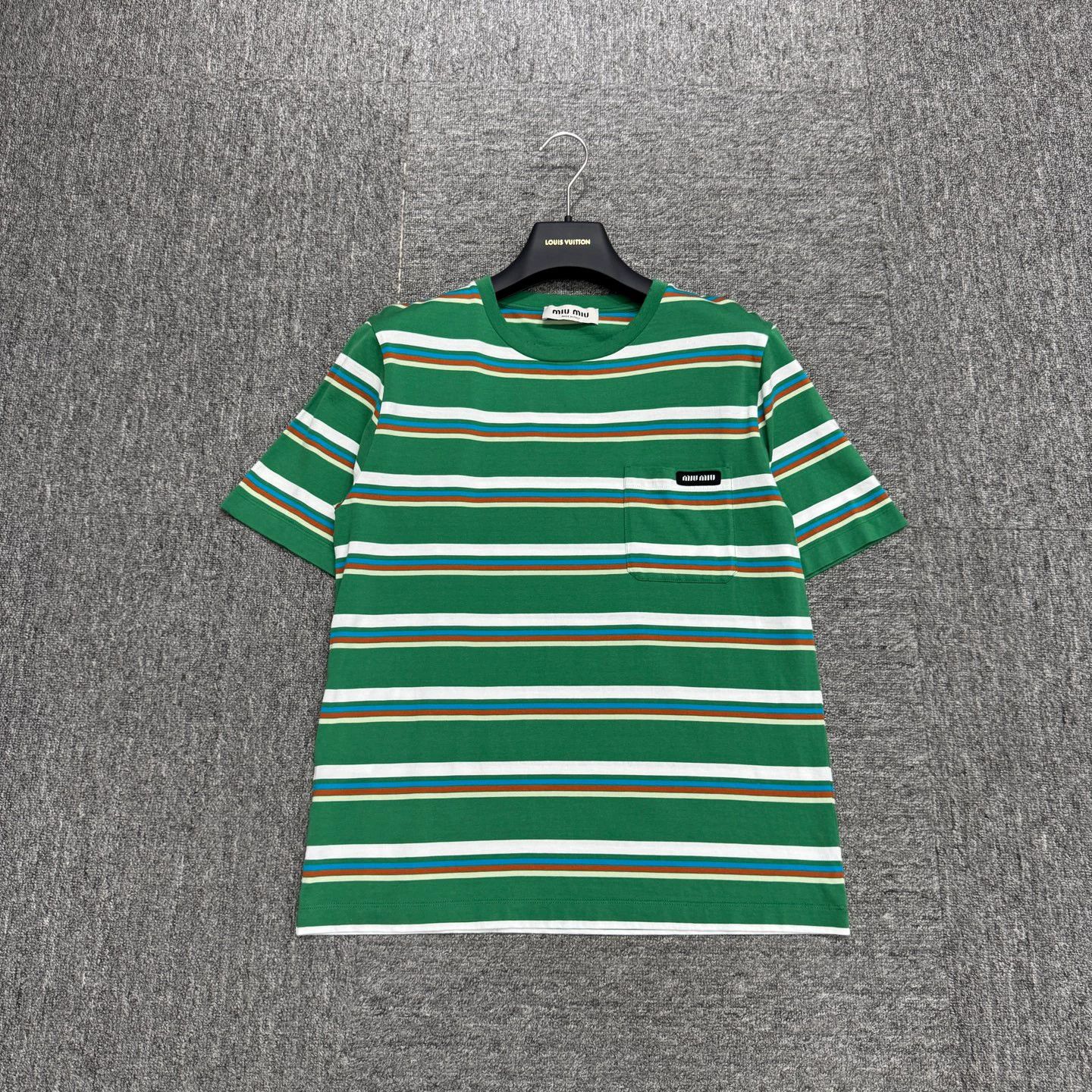 Miu Miu MIU MIU striped short-sleeve women's L Size L / US 10 / IT 46 - 1 Thumbnail