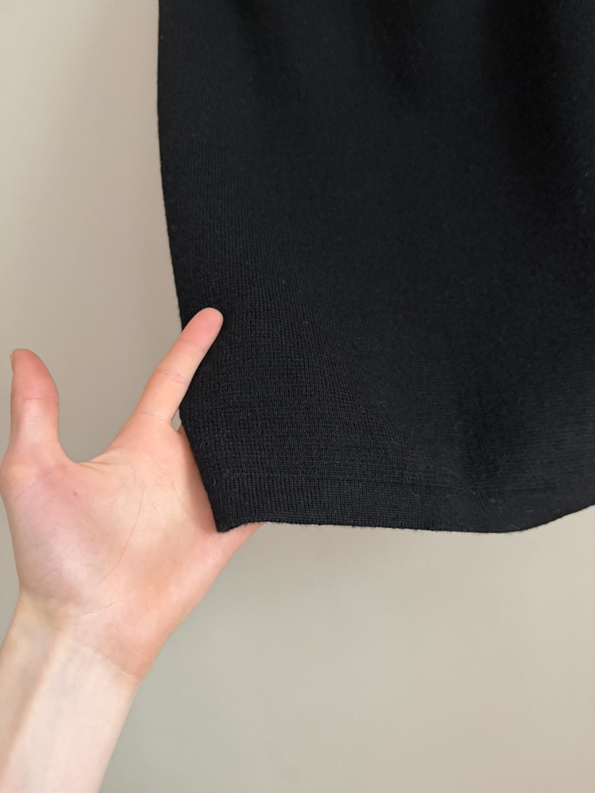 Alaia Vintage Alaïa Black Wool Alpaca Pencil Skirt Size 27" / US 4 / IT 40 - 5 Thumbnail