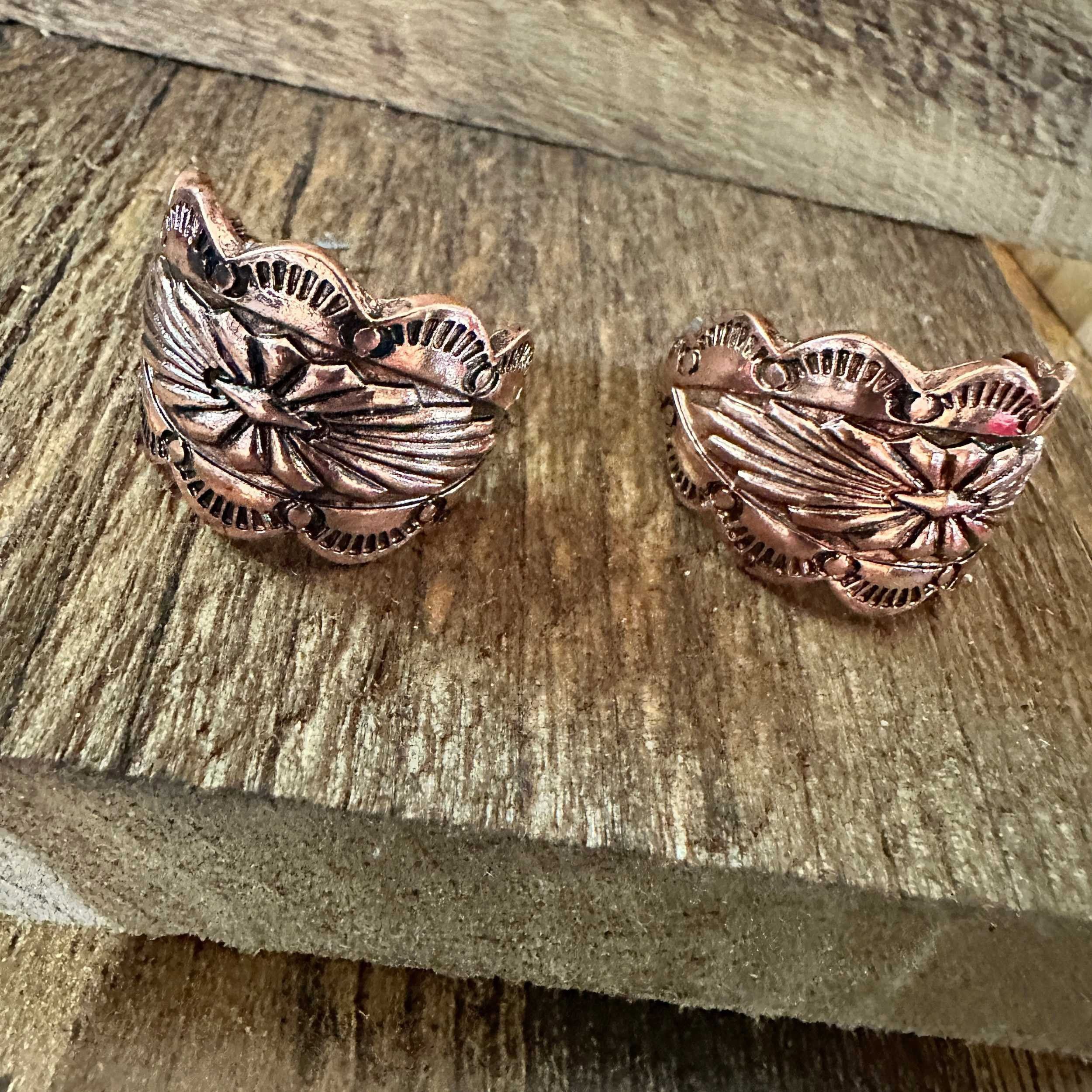 Other Copper Leaf Design Earrings: Embrace Western Elegance Size ONE SIZE - 9 Thumbnail