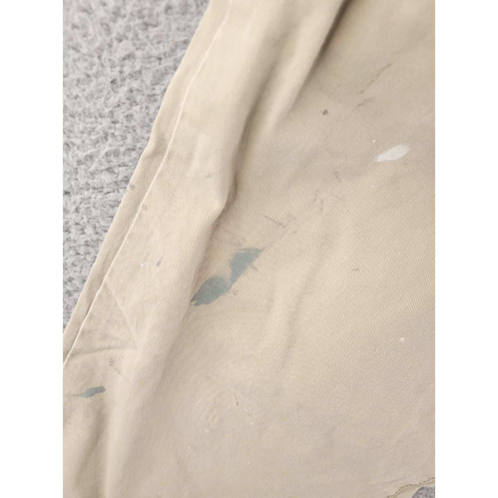 Timberland Timberland Pants Mens 38x30 Relaxed Distressed Chino Khaki Beige Flat Front Size US 38 / EU 54 - 4 Thumbnail