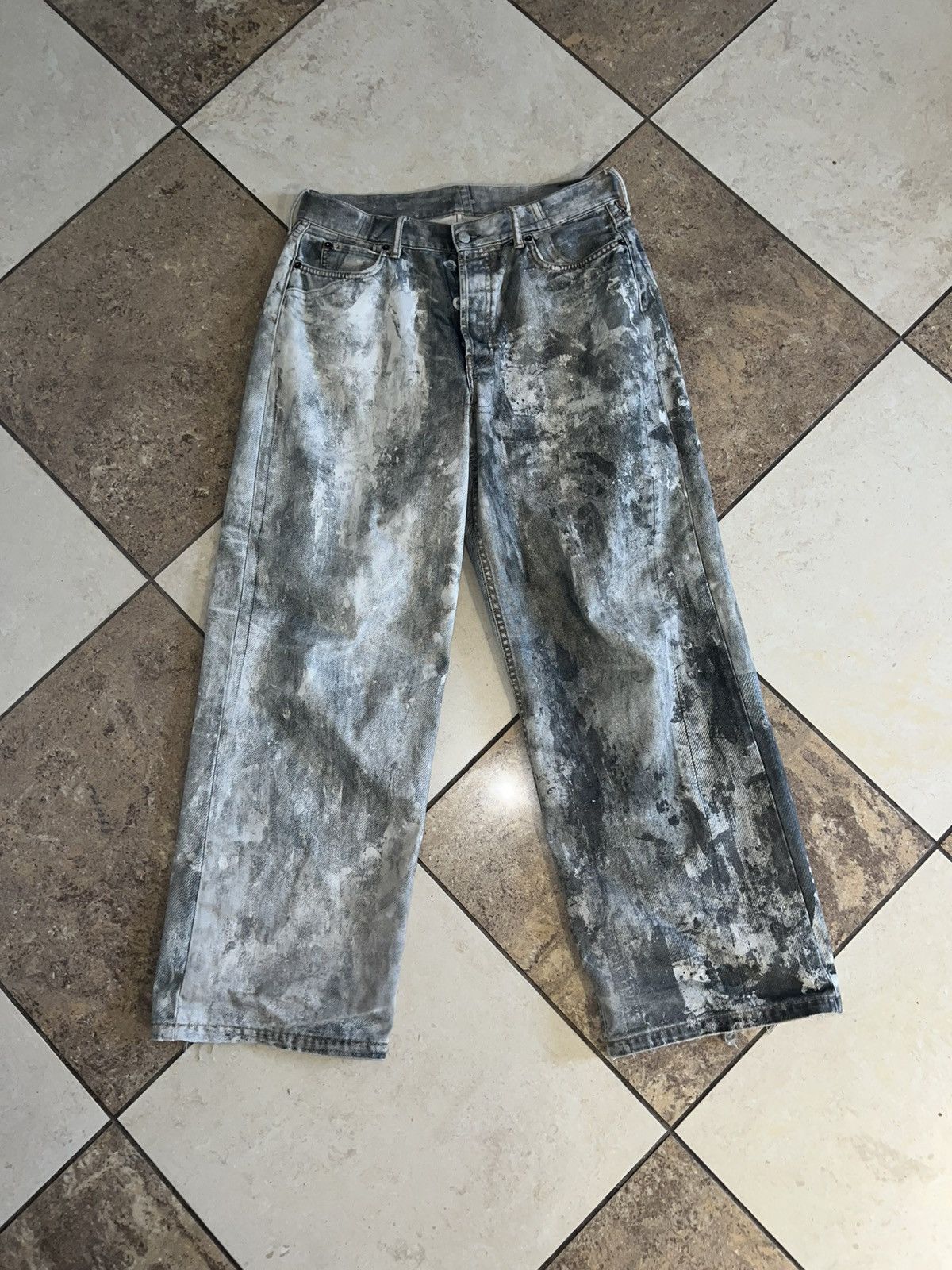 Acne Studios LOOSE FIT TROUSERS- 1981M cold grey | Grailed