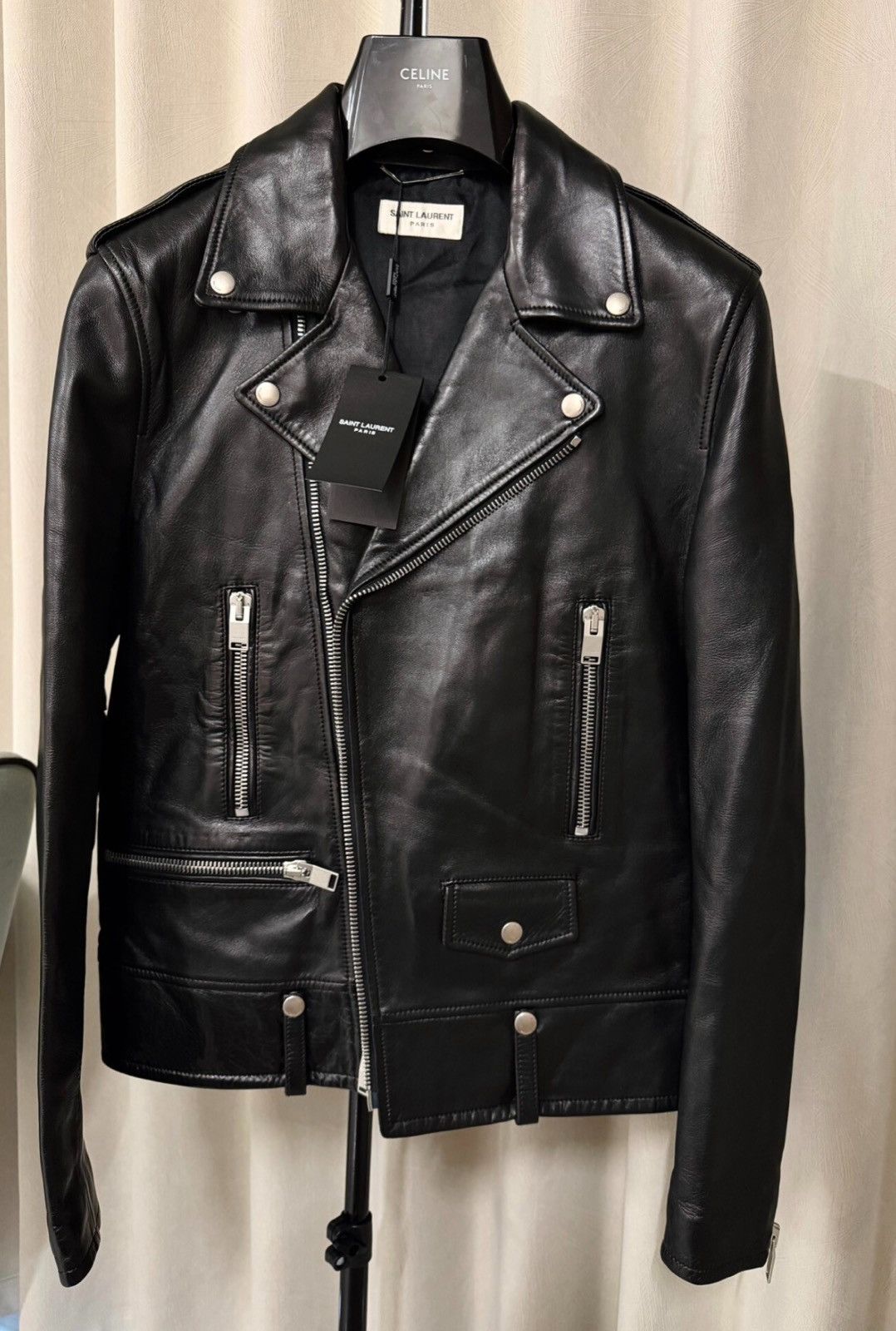 Saint Laurent Paris Saint Laurent SLP Authentic 2014FW L01 Leather Jacket Hedi Size US M / EU 48-50 / 2 - 1 Thumbnail