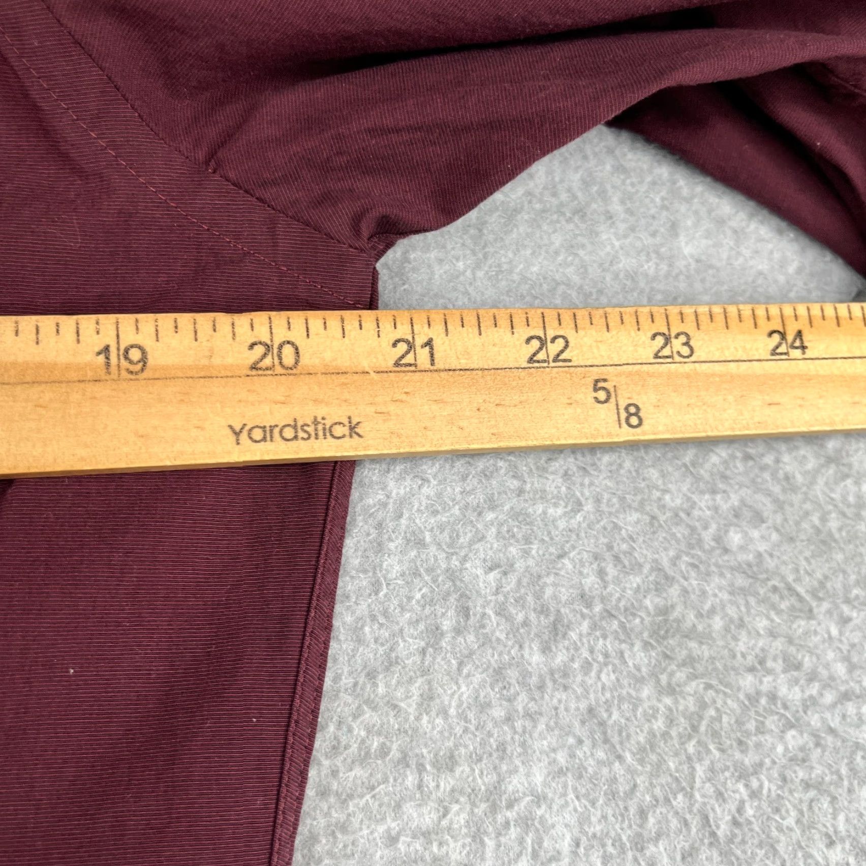 Express Express Shirt Mens Medium Burgundy Fitted Button-Up Long Sleeve Casual Slim- Fit 1MX Size US M / EU 48-50 / 2 - 6 Thumbnail