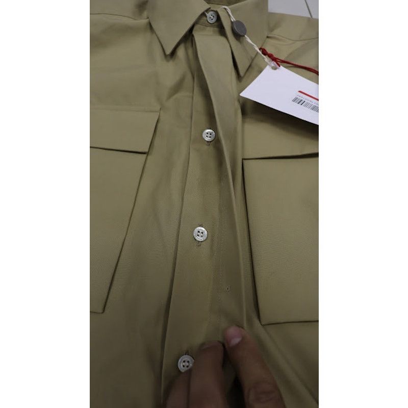 Alexander McQueen o1rshd1 Button Up Shirt in Brown Size US S / EU 44-46 / 1 - 13 Thumbnail