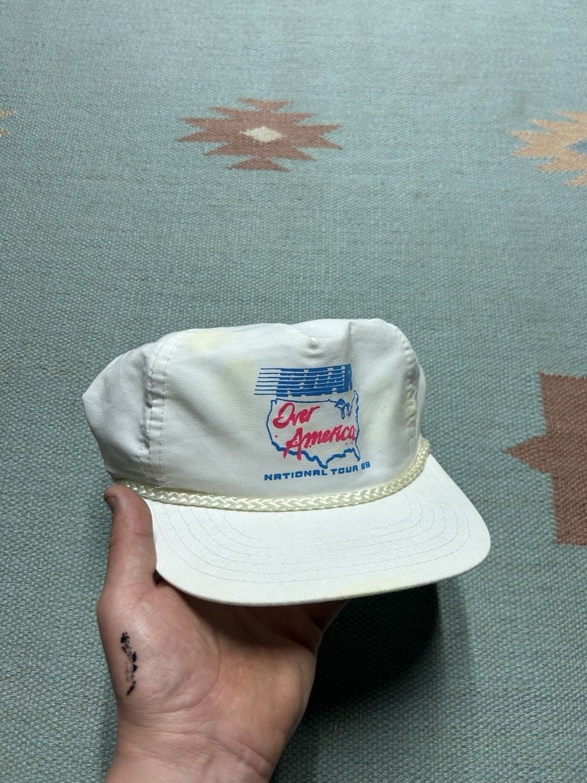 Vintage Vtg Snapback hat roar over America national tour 1989 USA Size ONE SIZE - 1 Thumbnail