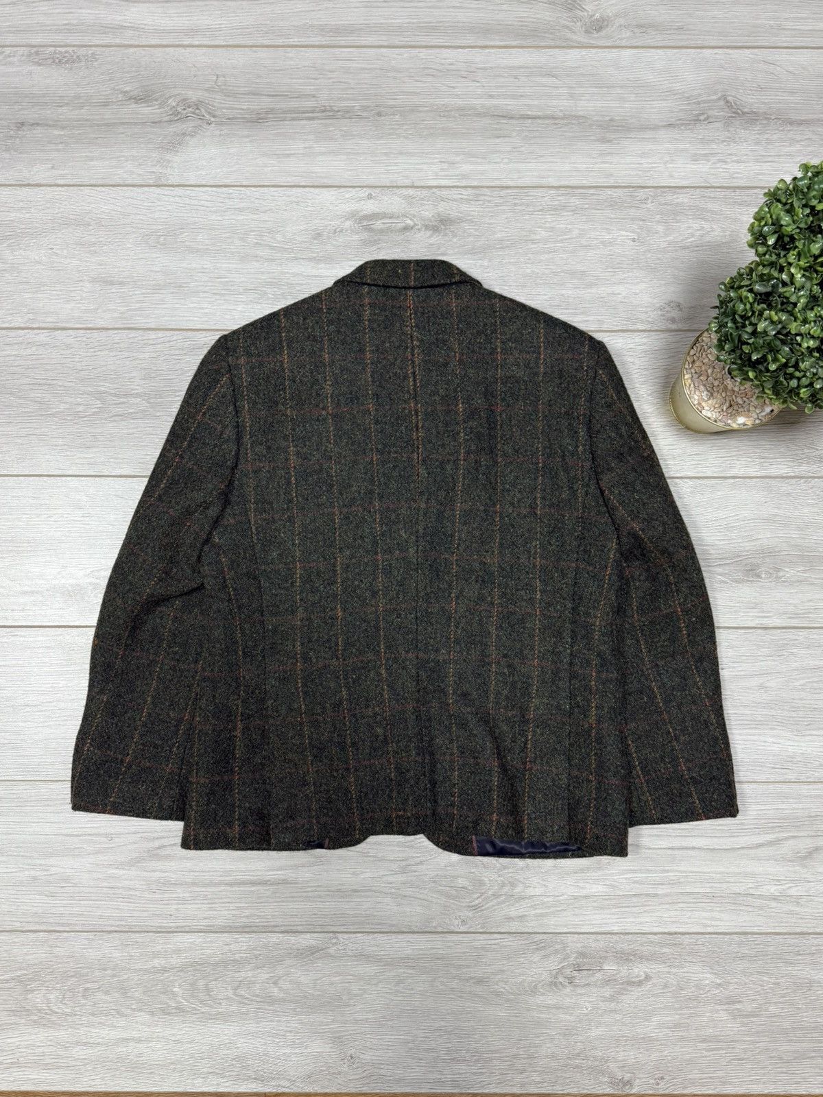 Harris Tweed Harris Tweed wool M&S vintage woven blazer tuxedo 2 buttons Size US M / EU 48-50 / 2 - 13 Thumbnail