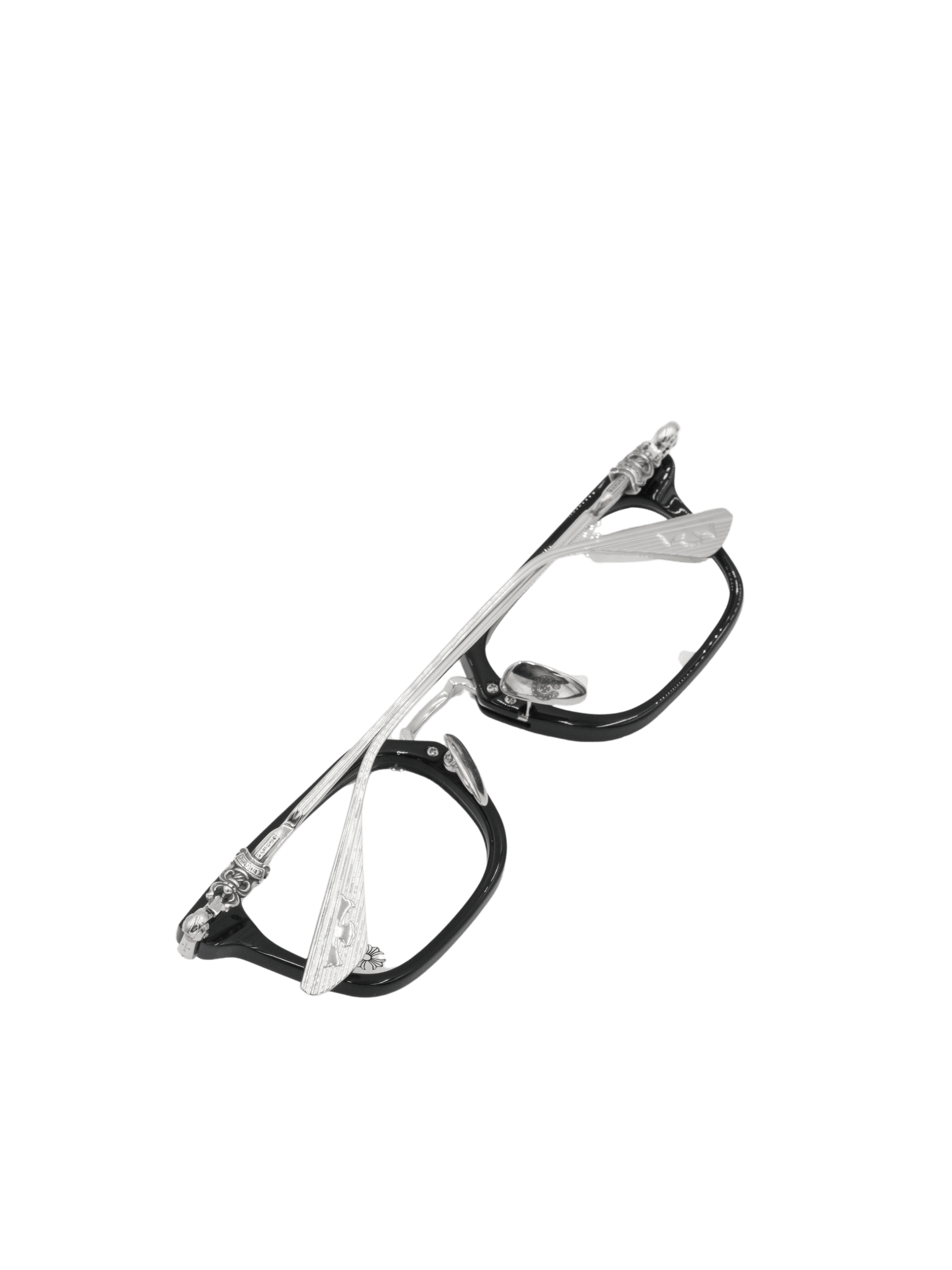 Chrome Hearts Chrome Hearts Cumption Eyeglasses in Silver - Black Size ONE SIZE - 3 Thumbnail