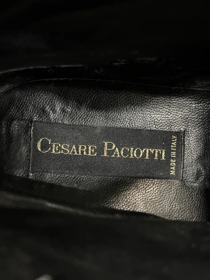 Vintage Cesare Paciotti Black Python Leather Chelsea Boots Size US 10 / EU 43 - 11 Thumbnail