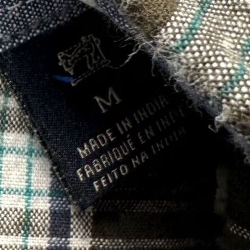 Scotch & Soda Scotch & Soda Flannel Shirt Mens Medium Olive Green Plaid Button-Down Long Sleeve Size US M / EU 48-50 / 2 - 6 Thumbnail