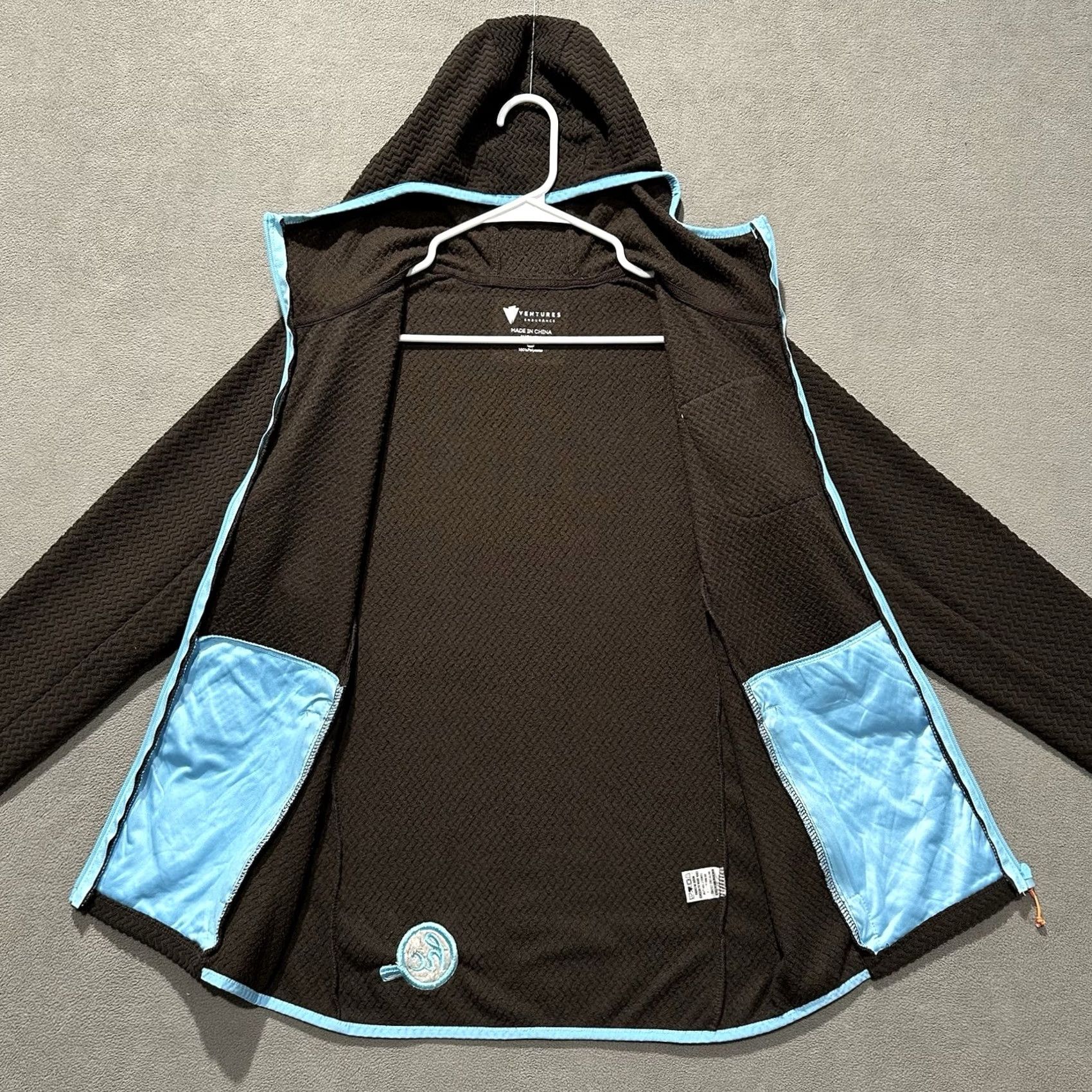 CHOCOOLATE Ventures Endurance Jacket Womens Medium Brown Geometric Full Zip Fleece Jacket Size M / US 6-8 / IT 42-44 - 3 Thumbnail