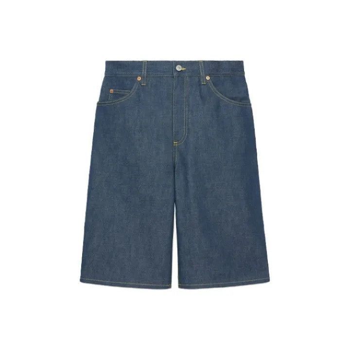 Gucci Gucci Special Logo Denim Shorts for Men -2506