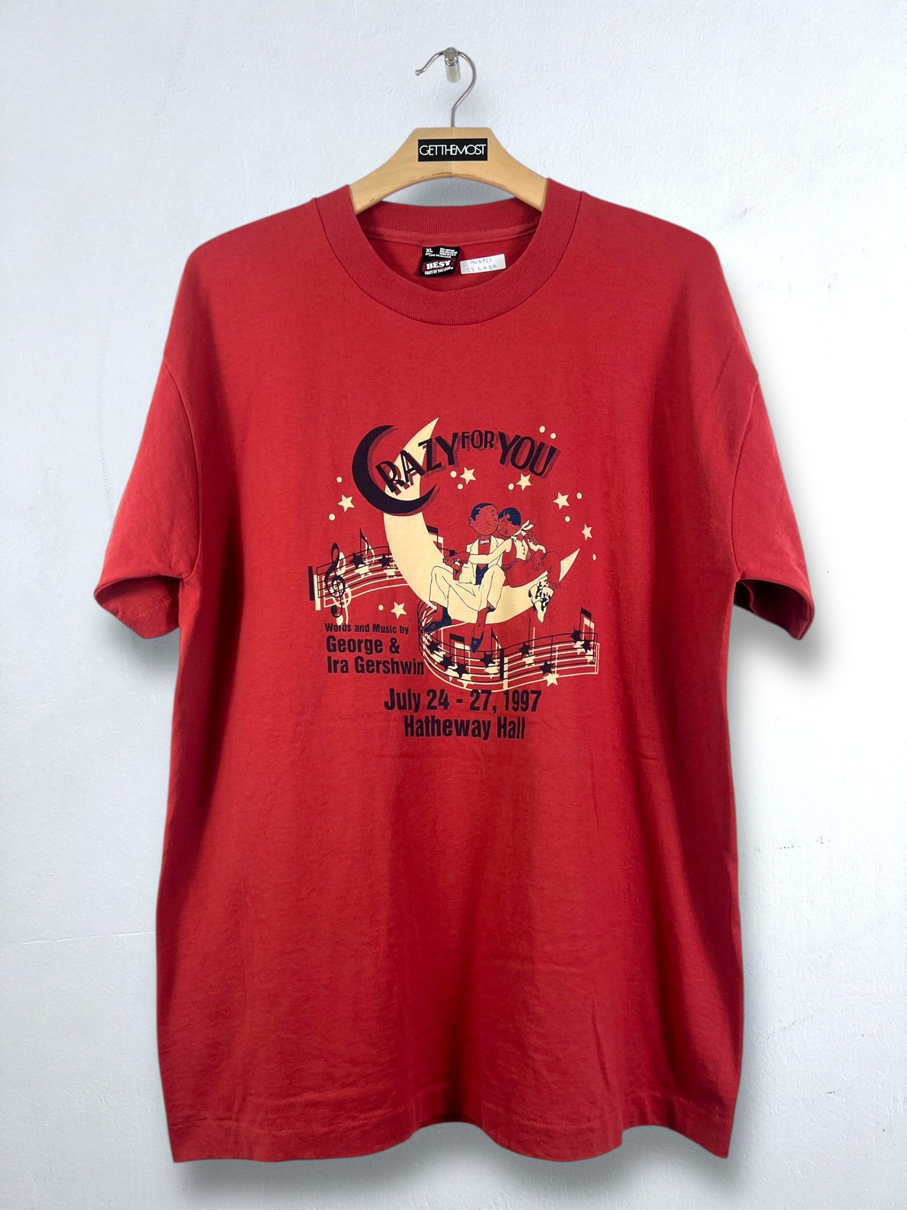 Vintage No.4922 Vintage 90s Musical Show Promo Graphic Tee (XL) Size US XL / EU 56 / 4 - 1 Thumbnail