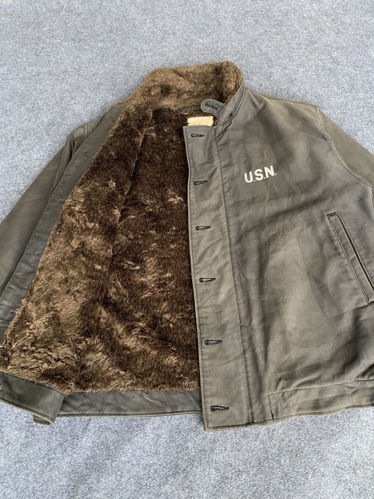 Vintage Vintage usn air force jacket Size US XL / EU 56 / 4 - 14 Thumbnail