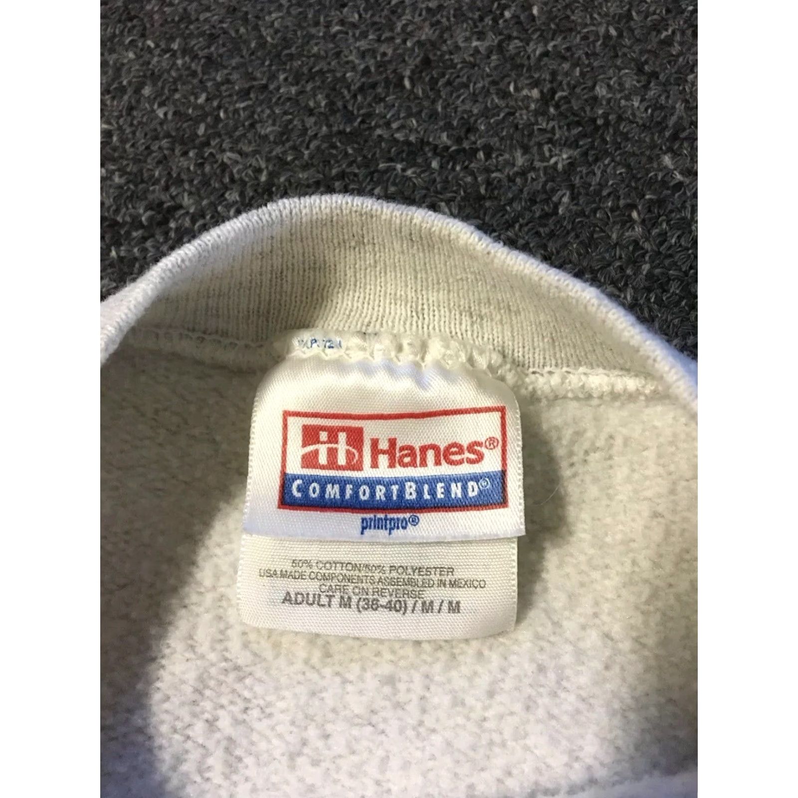 Hanes VINTAGE 90s New York City Broadway Sweatshirt M Gray Hanes Mens Size US M / EU 48-50 / 2 - 5 Thumbnail