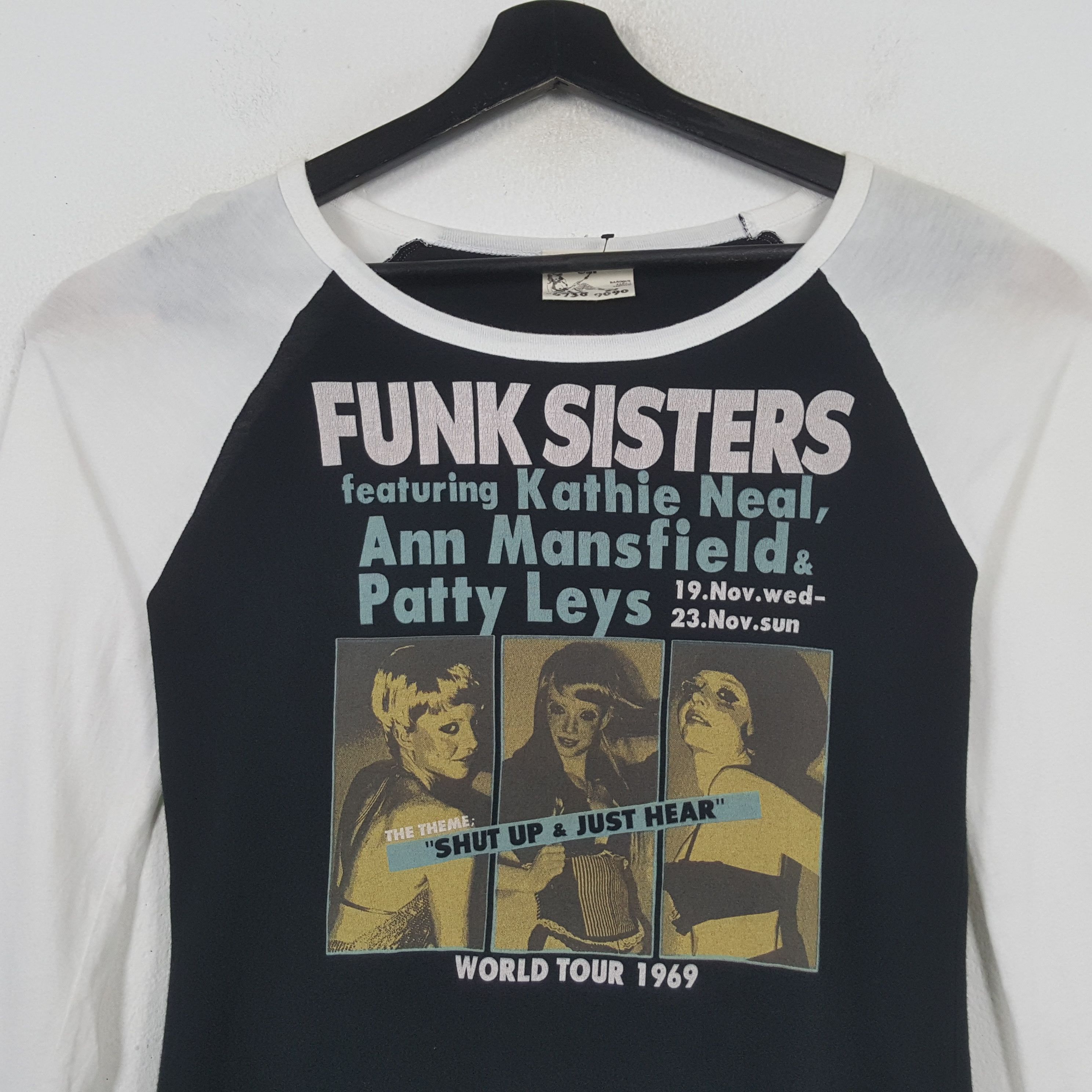 Japanese Brand FUNK SISTERS Streetwear Style Tshirt 31 Size XS / US 0-2 / IT 36-38 - 2 Thumbnail