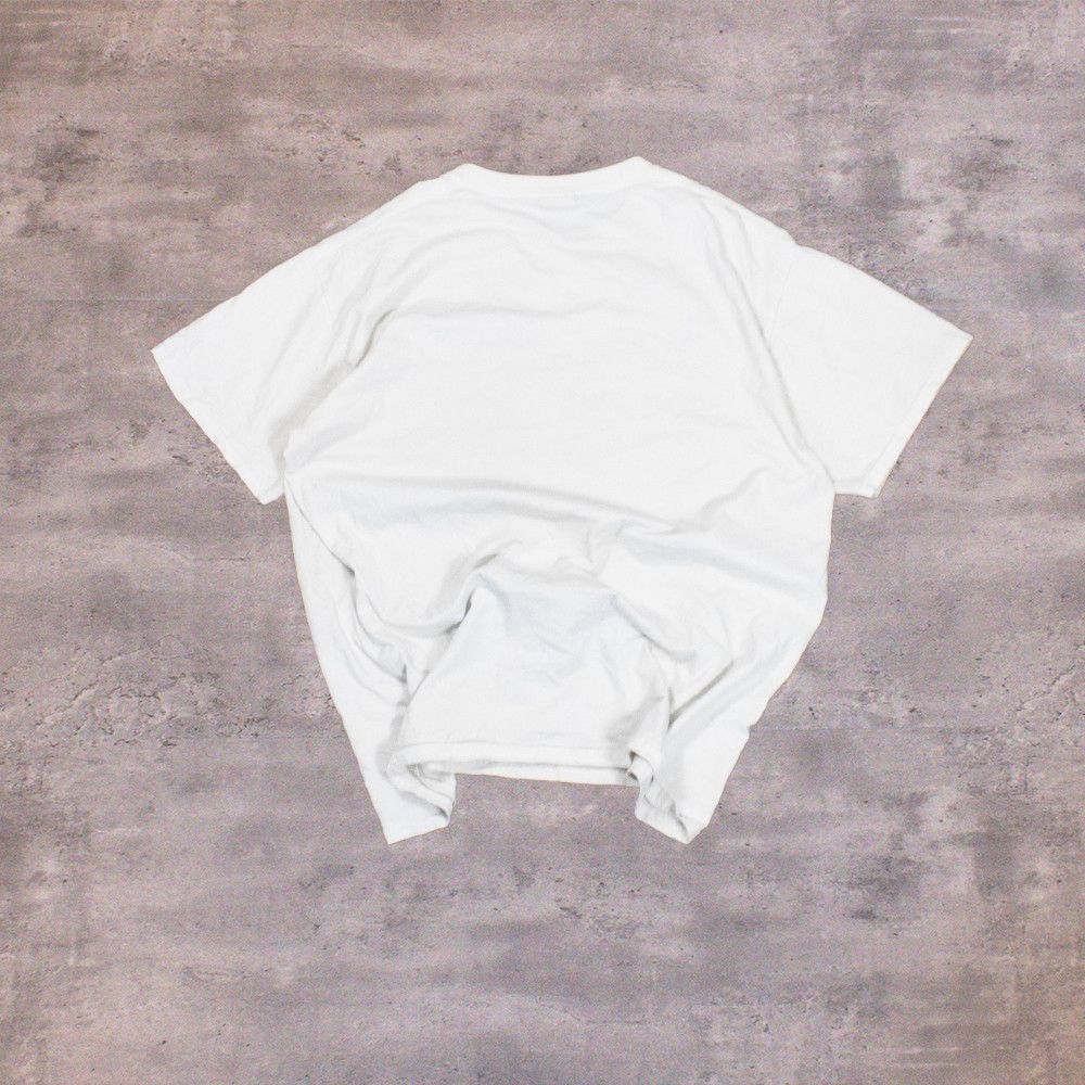 Fruit Of The Loom Y2K 2000's 00's Clock Morel Gothic Grunge White T-Shirt Size US M / EU 48-50 / 2 - 2 Thumbnail