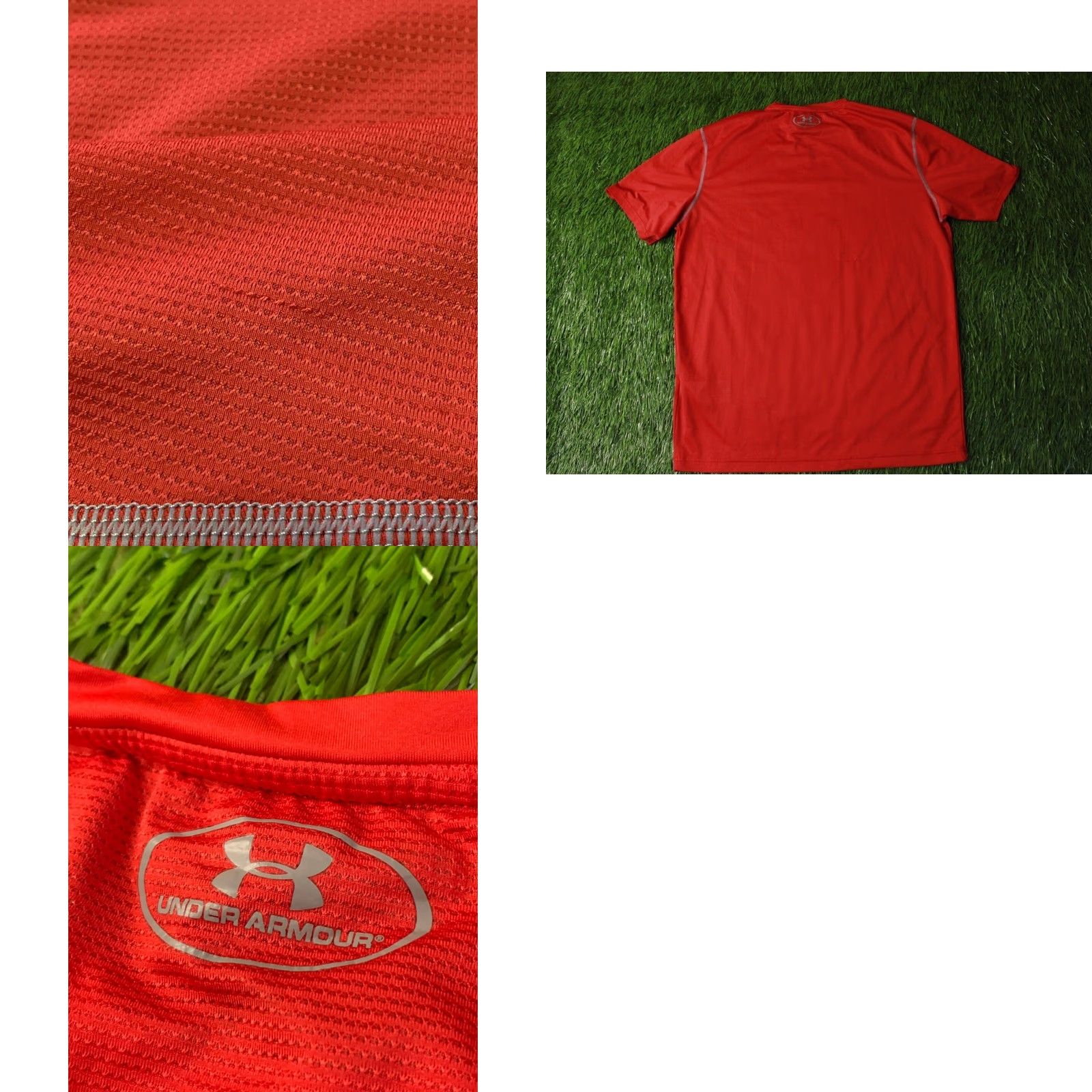 Under Armour Under Armour HeatGear Training Compression Shirt Jersey Men L Red Gray 2017 T-Shirt Jersey Modern Fit Size US L / EU 52-54 / 3 - 8 Thumbnail