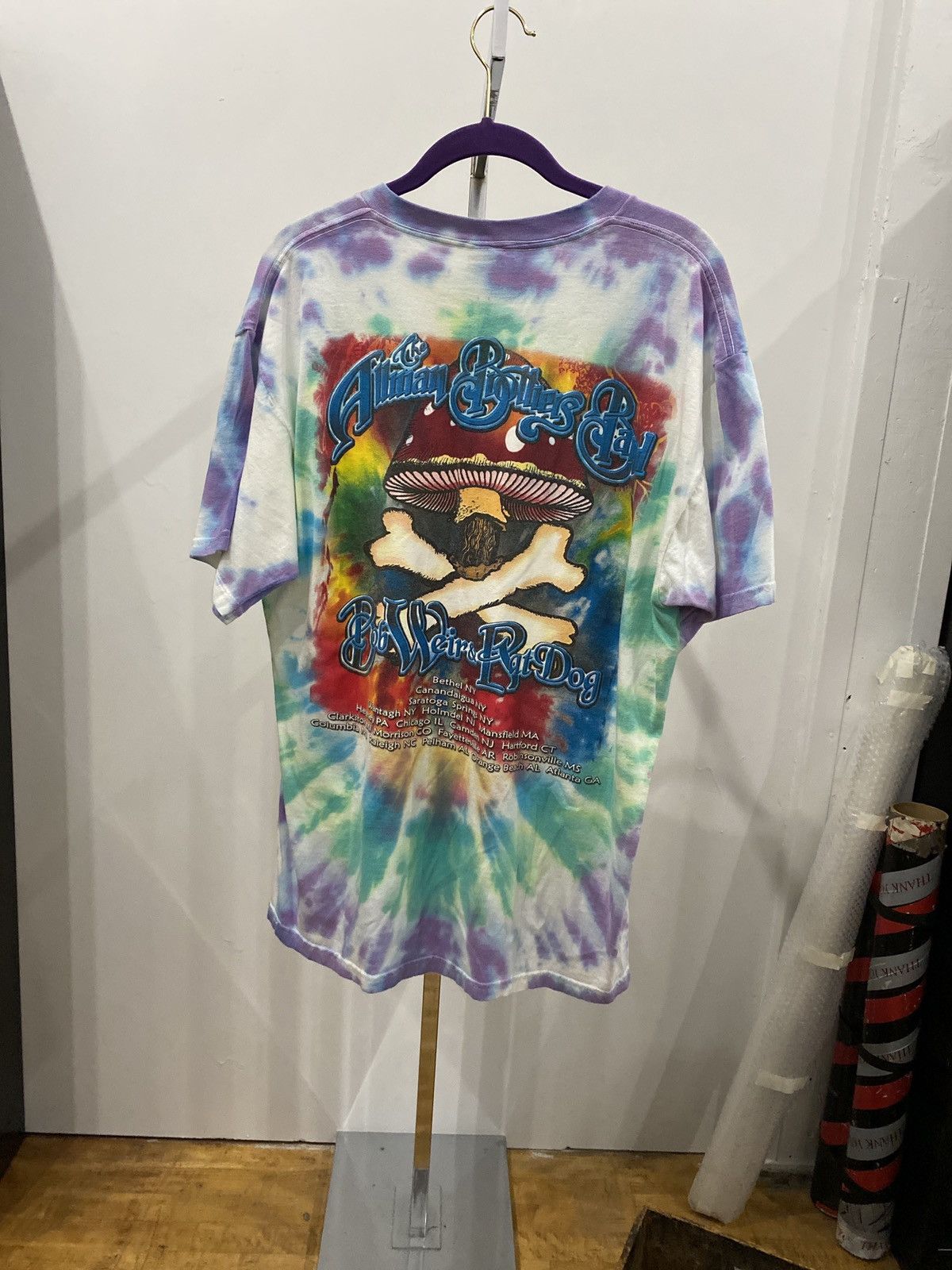 Fruit Of The Loom 08’ Tye-Dye Allman Brothers Band Concert T-Shirt Size US L / EU 52-54 / 3 - 1 Thumbnail