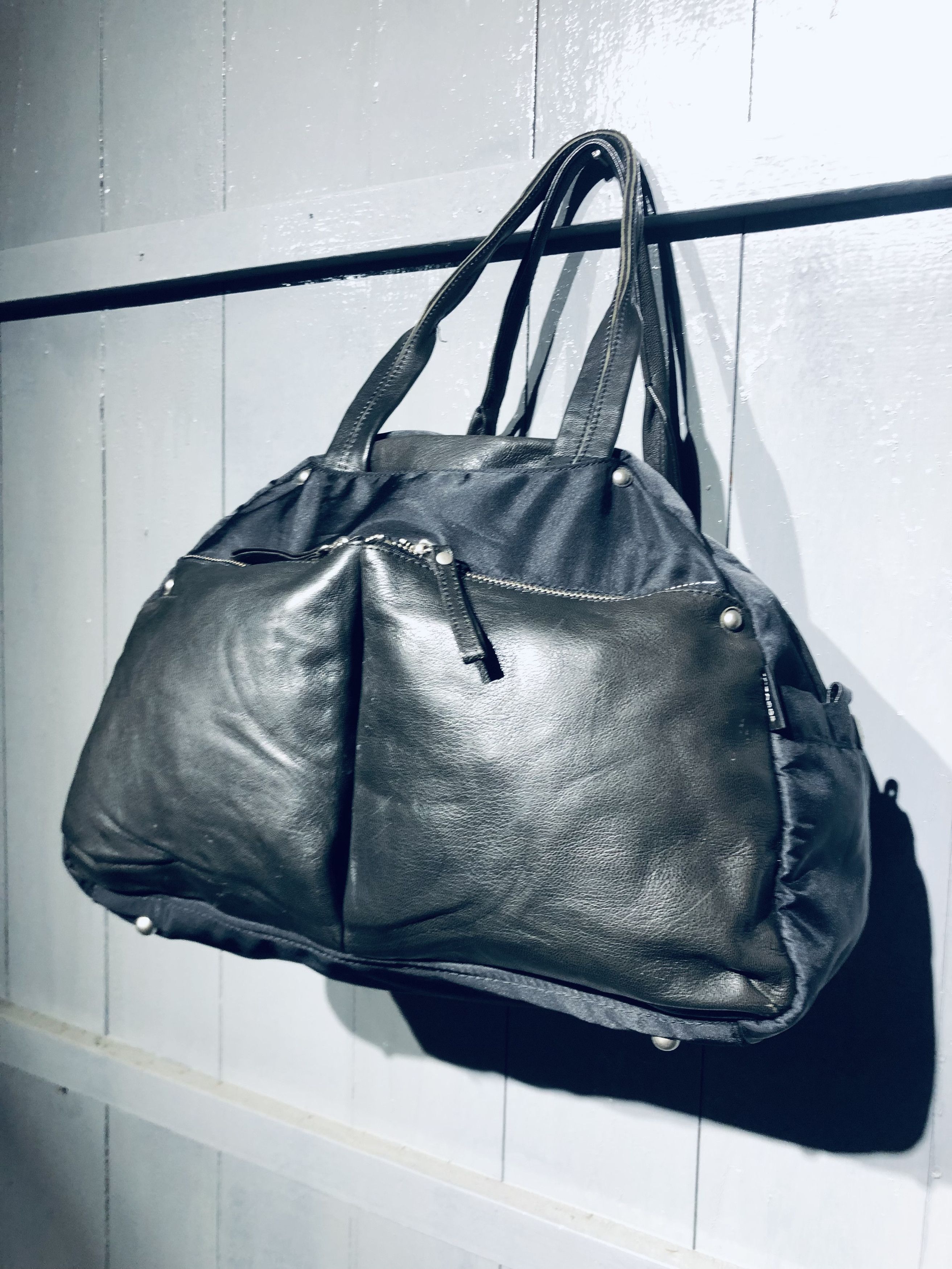 Y's Japanese YSaacs by Yohji Yamamoto Leather Nylon Shoulder Bag Size ONE SIZE - 3 Thumbnail