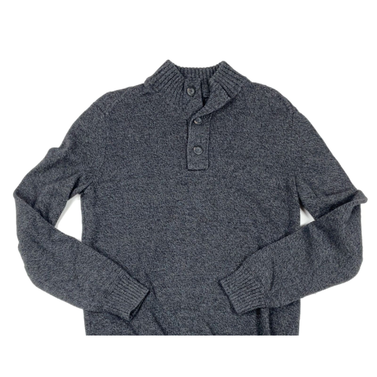 American Eagle Outfitters VINTAGE? No, but refine: American Eagle Outfitters Henley Sweater Gray Adult Medium Regular Knit Pullover Cotton-Acrylic-Wool 90s Preppy Mens Size US M / EU 48-50 / 2 - 3 Thumbnail