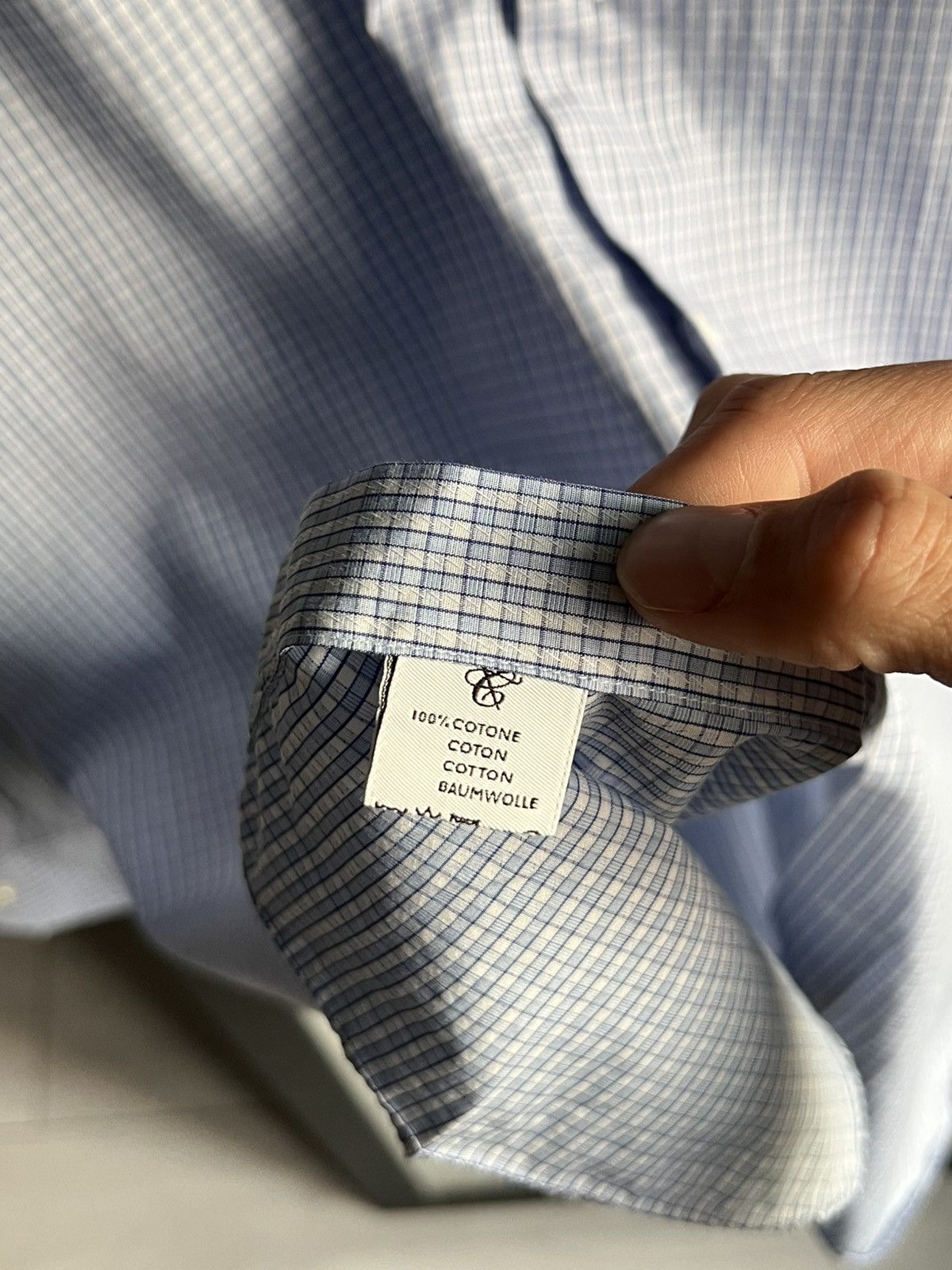 Canali Canali Luxury Cotton Button Up Shirt Size US XL / EU 56 / 4 - 6 Thumbnail