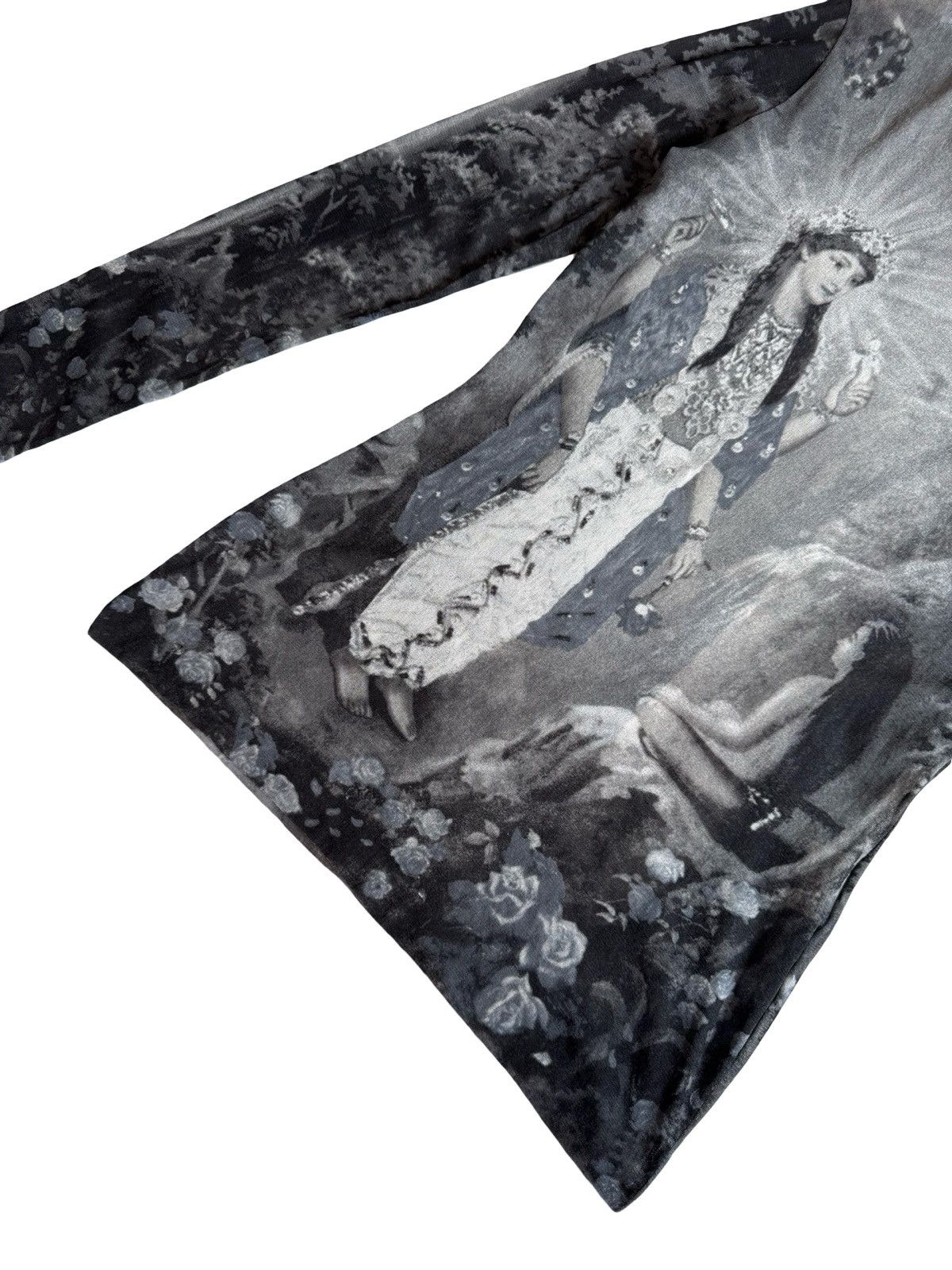 Jean Paul Gaultier Vtg S/S 1998 Jean Paul Gaultier Maile Mesh Top Hindu Goddess Size L / US 10 / IT 46 - 4 Thumbnail