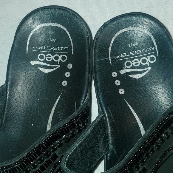 Designer Abeo Bio System Brisa Black Embellished Sz. 7 2" Platform Sa Size US 7 / IT 37 - 7 Thumbnail