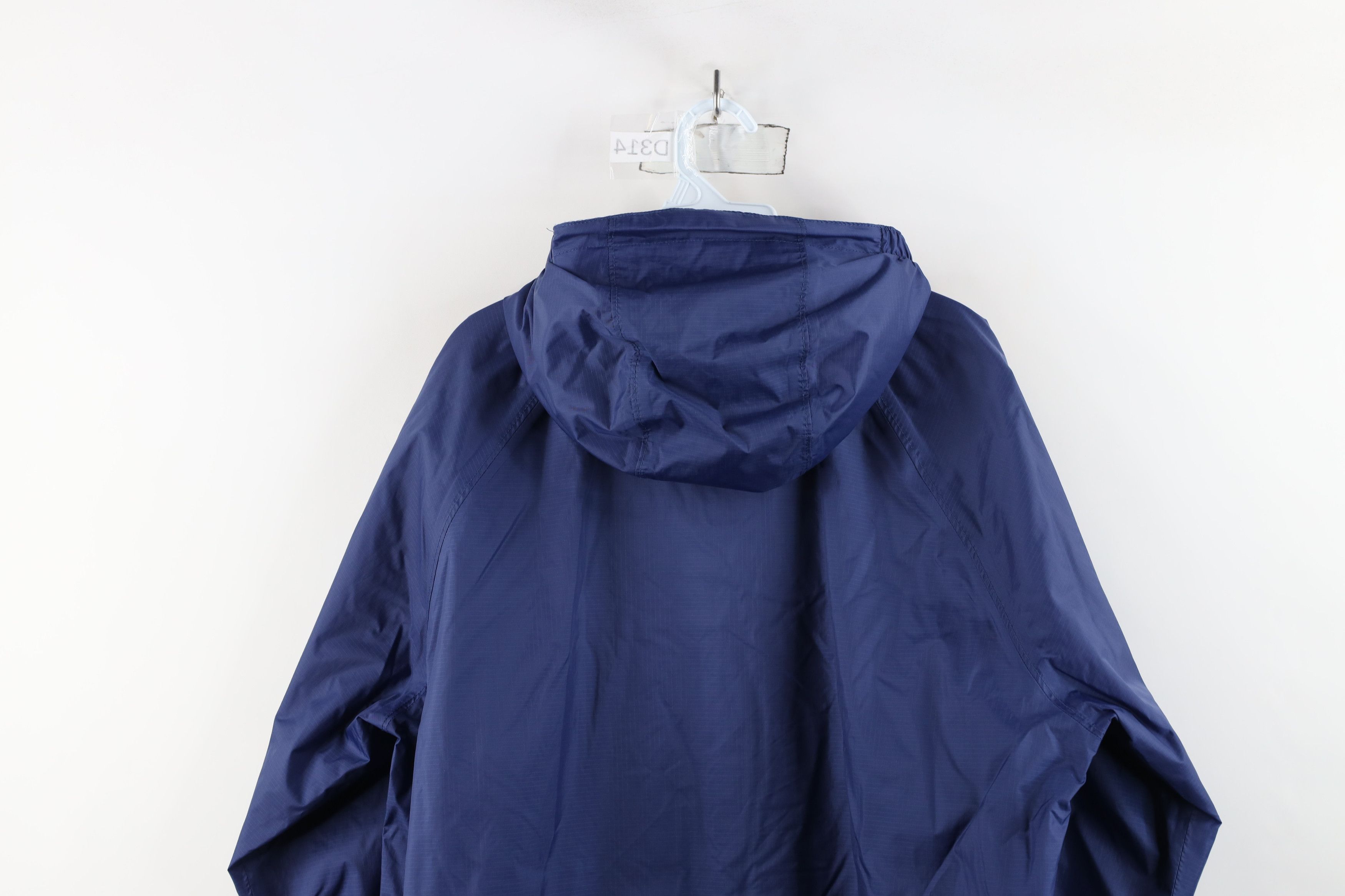 L.L. Bean × Vintage Vintage LL Bean Ripstop Hooded Rain Windbreaker Jacket Blue Size US L / EU 52-54 / 3 - 13 Thumbnail