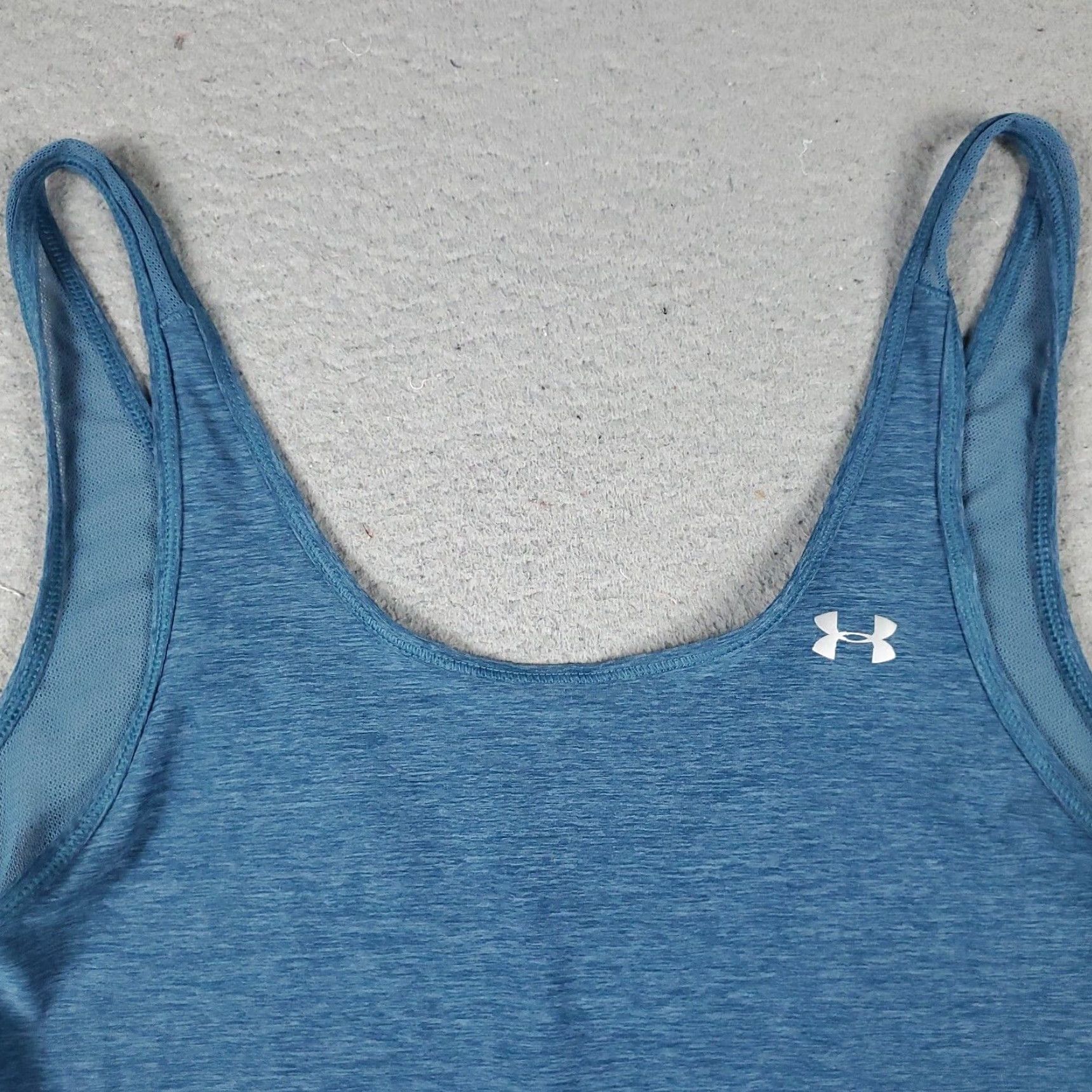 Under Armour Under Armour Tank Top Shirt Womens Large Blue Active Running Gym Size L / US 10 / IT 46 - 2 Thumbnail