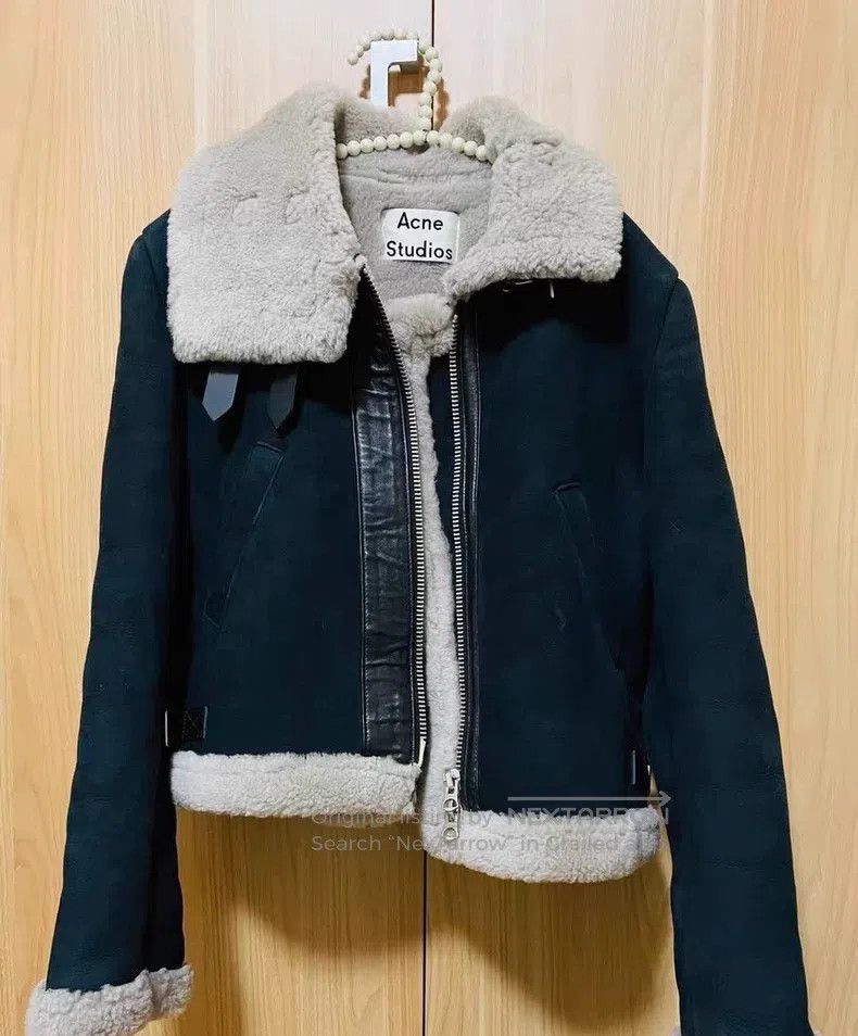 Acne Studios Acne Studios Sheepskin and Fur Biker Jacket Size S / US 4 / IT 40 - 1 Thumbnail