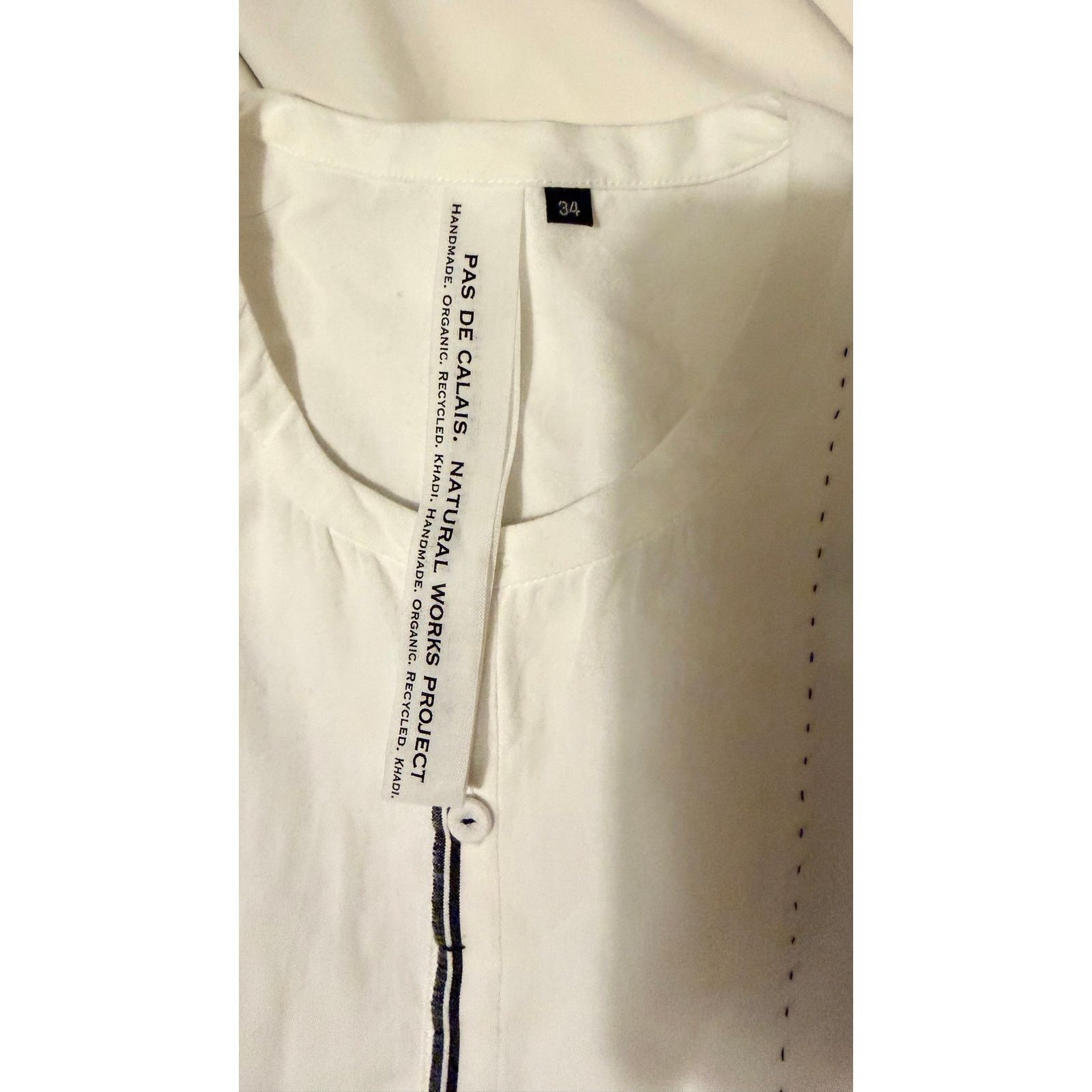 Pas de Calais Pas de Calais Indian Khadi Panel Blouse size 34FR/XS $378 Size XS / US 0-2 / IT 36-38 - 9 Thumbnail