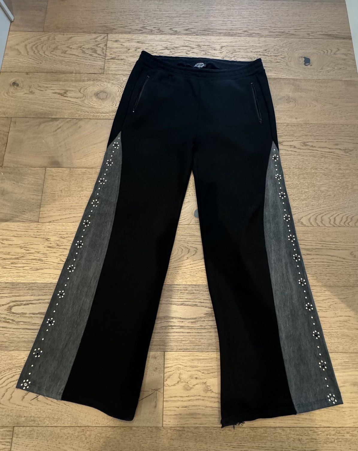 Other Matiere De Desirs Rockstar Studded Sweatpants Black Grey Size US 36 / EU 52 - 3 Thumbnail