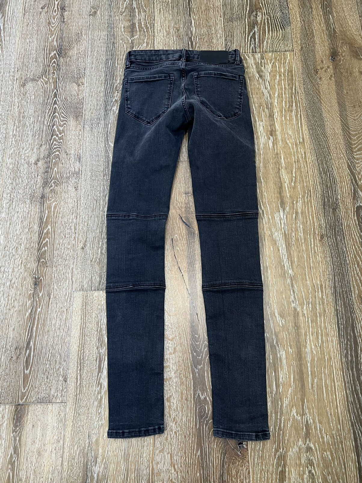 Allsaints Womens Allsaints biker skinny jeans Size 24" / US 00 / IT 34 - 2 Thumbnail