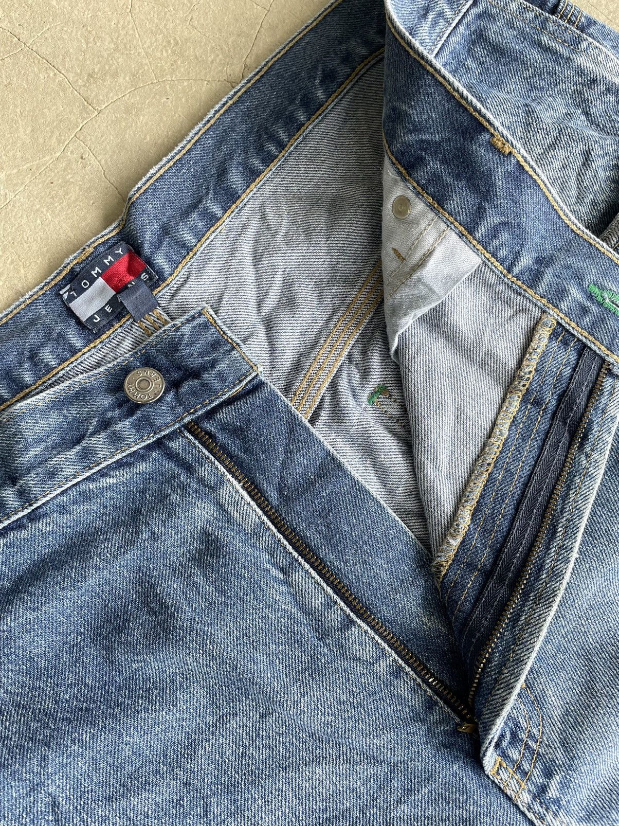 JNCO TOMMY HILLFIGER BAGGY HIP HOP SKATE BIG FLAG CARPENTER JEANS Size US 40 / EU 56 - 8 Thumbnail