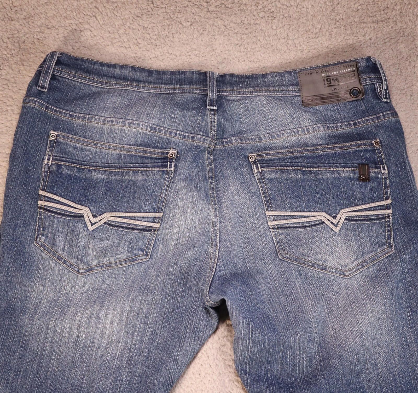 Designer Buffalo David Bitton Evan-X Slim Stretch Jean 38x30 blue Size US 38 / EU 54 - 1 Thumbnail