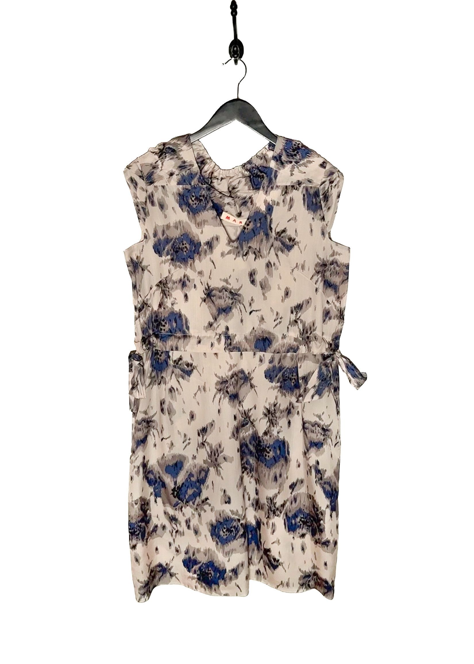 Marni Marni Dusty Pink Floral Print Silk Dress Size M / US 6-8 / IT 42-44 - 1 Thumbnail