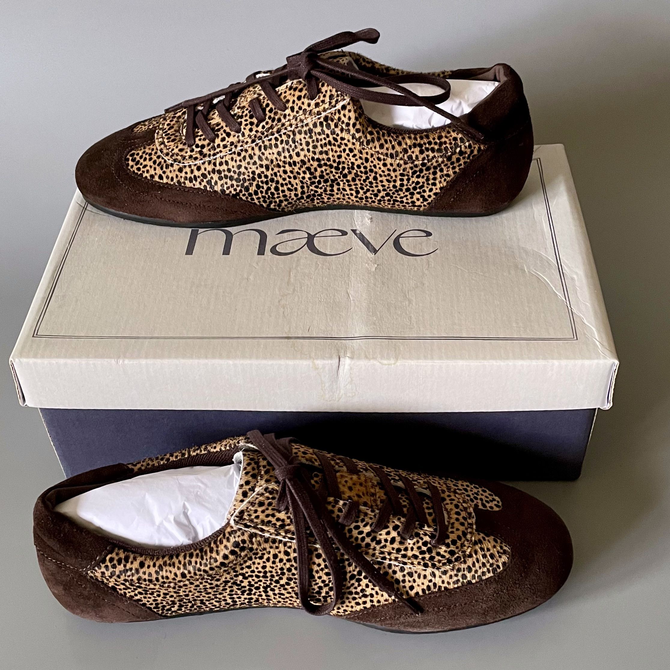 Anthropologie Anthropologie Maeve Low Profile Sneakers, Leopard Print Size US 7 / IT 37 - 1 Thumbnail