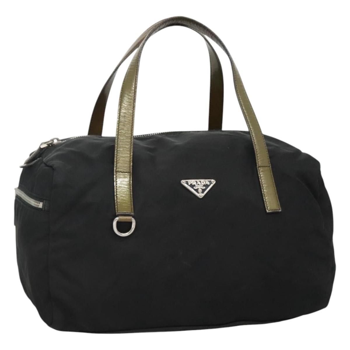 Prada PRADA Hand Bag Nylon Black Silver Size ONE SIZE - 1 Thumbnail