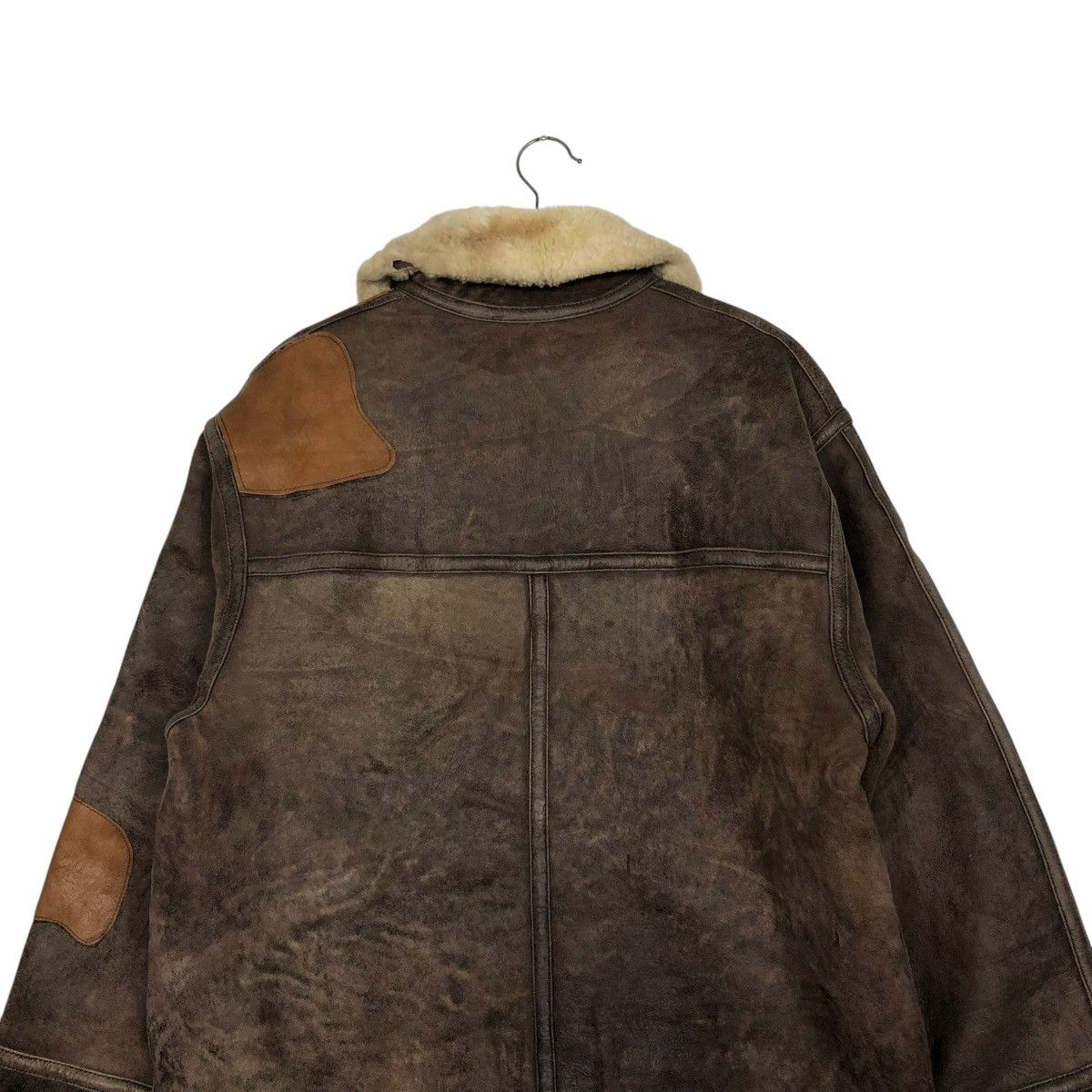 Japanese Brand 🔥VINTAGE LEATHER JACKET B 3 SHEARLING BASE AMERICAN BIKER Size US S / EU 44-46 / 1 - 11 Thumbnail