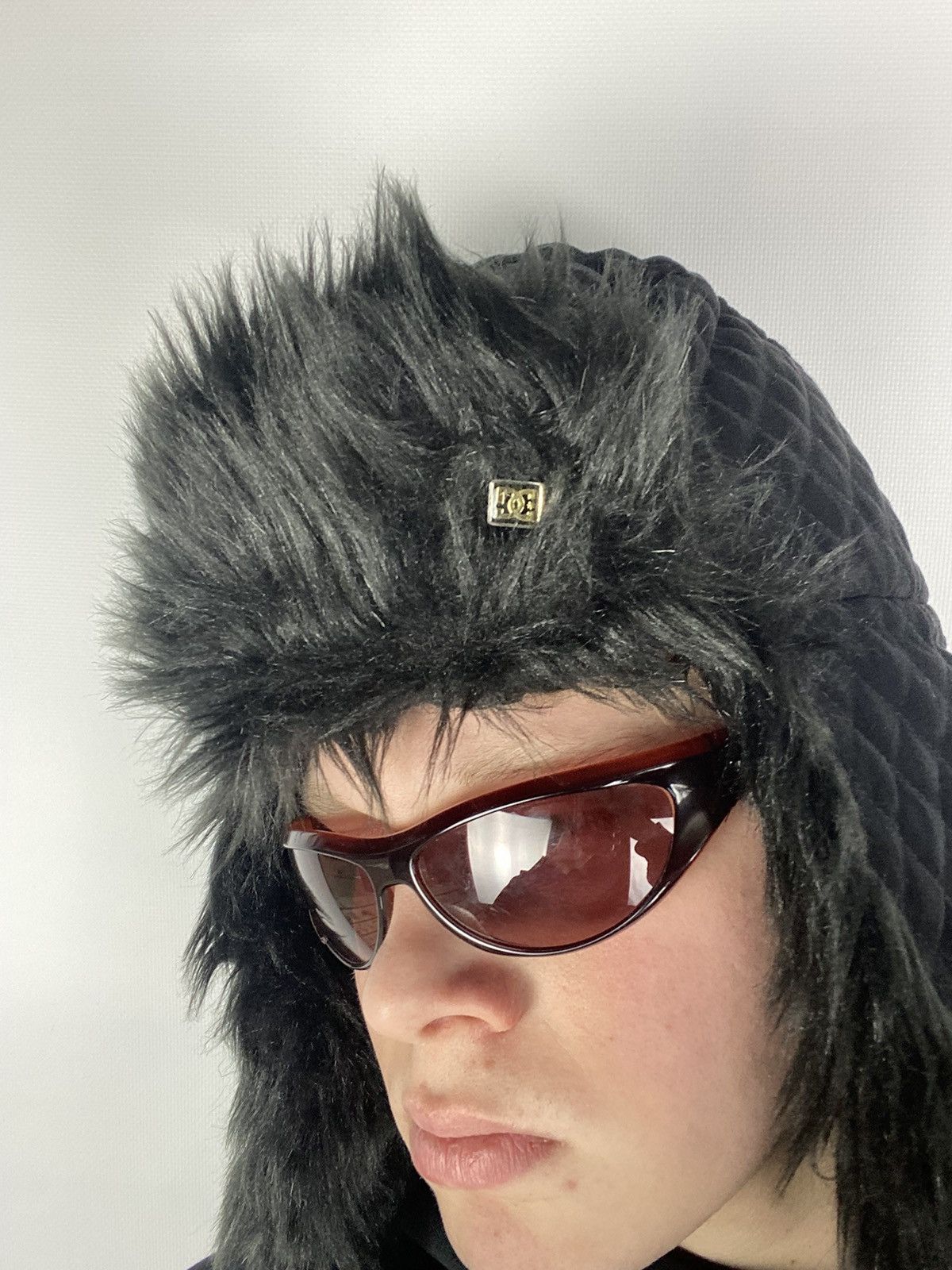 Hysteric Glamour × Japanese Brand Y2K American Vintage Fuzzy Hat Mohair Ushanka Beauty Beast Size ONE SIZE - 2 Thumbnail