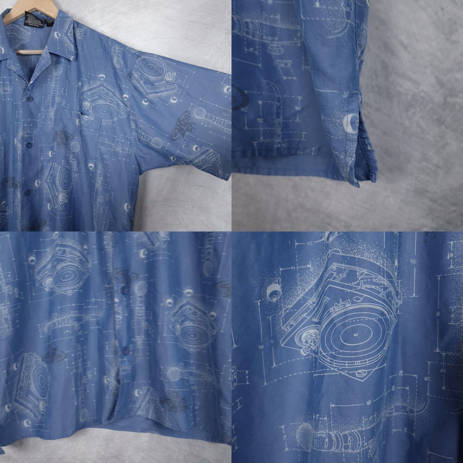 Vintage VINTAGE PNB Nation Clothing Shirt Mens XL Blue DJ Turntable Hip Hop Graphic Print 90s Casual Masculine Size US XL / EU 56 / 4 - 8 Thumbnail