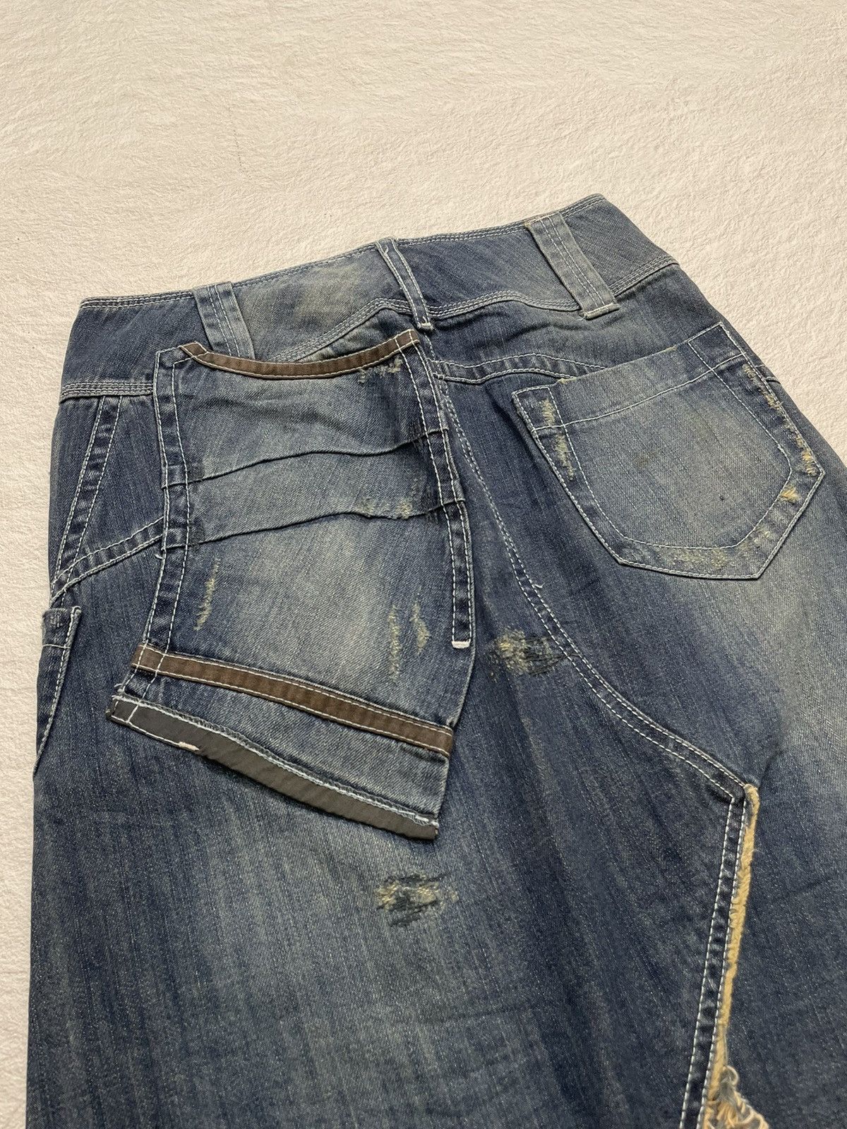 Hysteric Glamour 2000s Codes Combine Multi pocket Distressed Skirts Size 23" - 5 Thumbnail